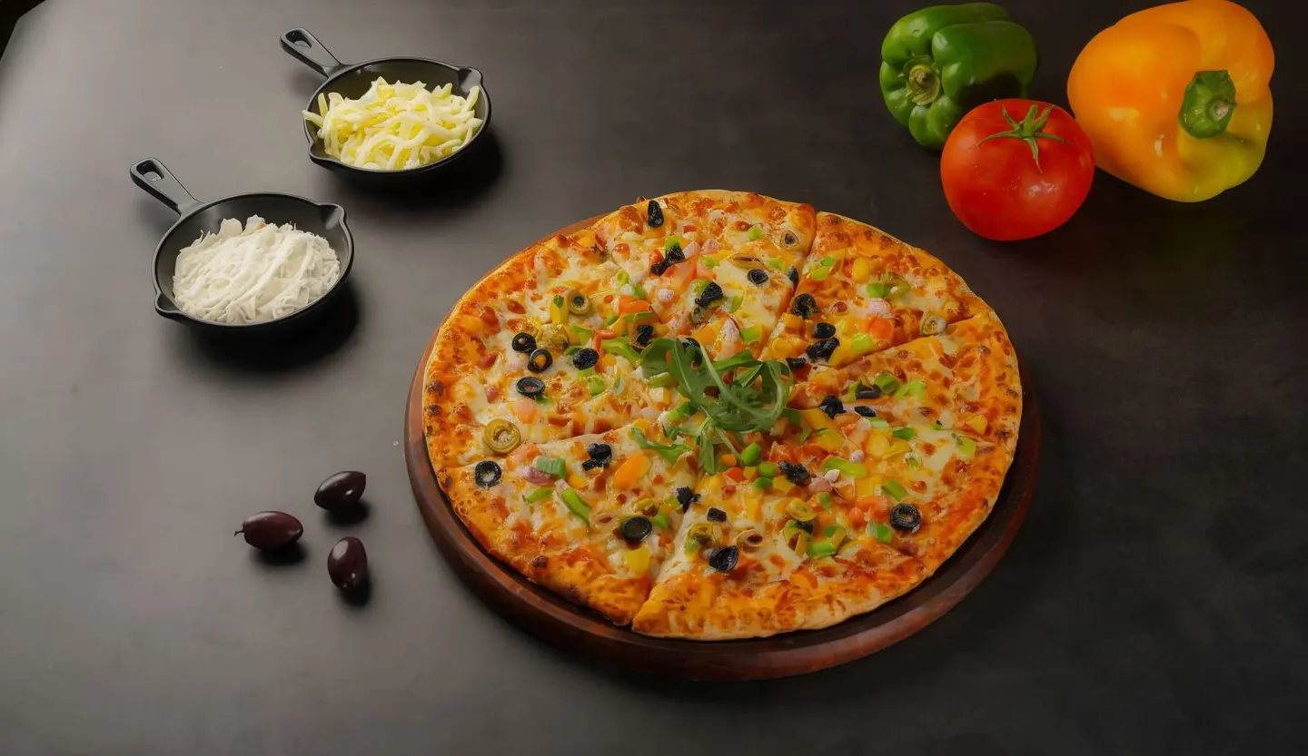 بيتزا التميس بالخضار