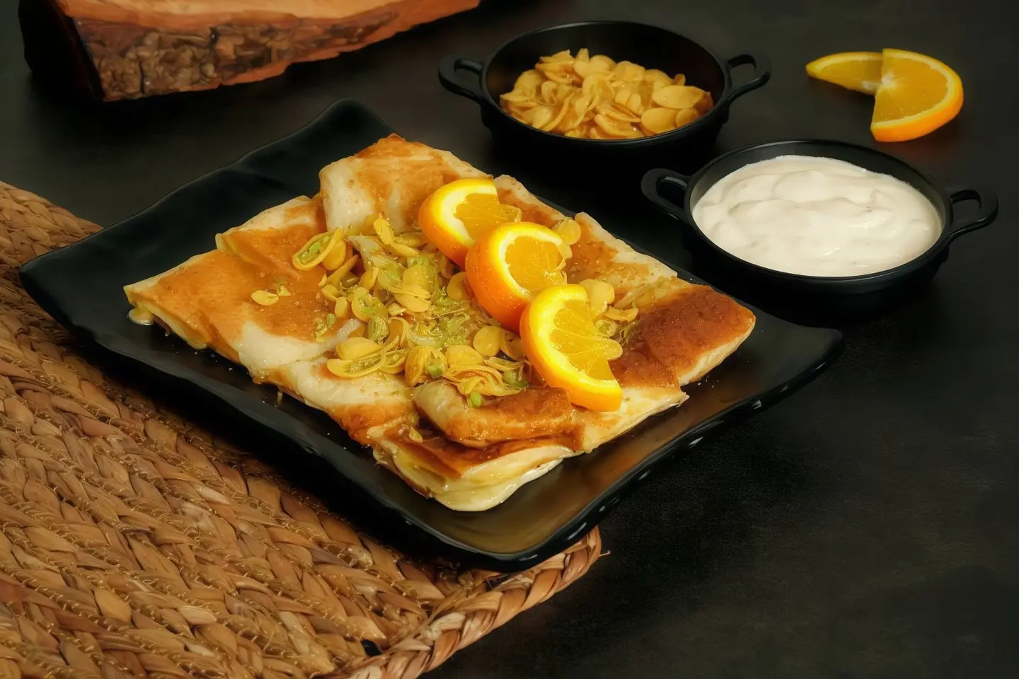 مطبق قشطة وعسل