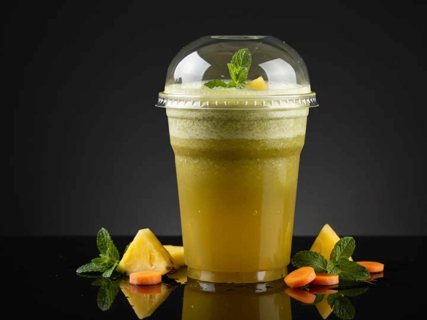 مزيج الأناناس بالنعناع (متوسط)