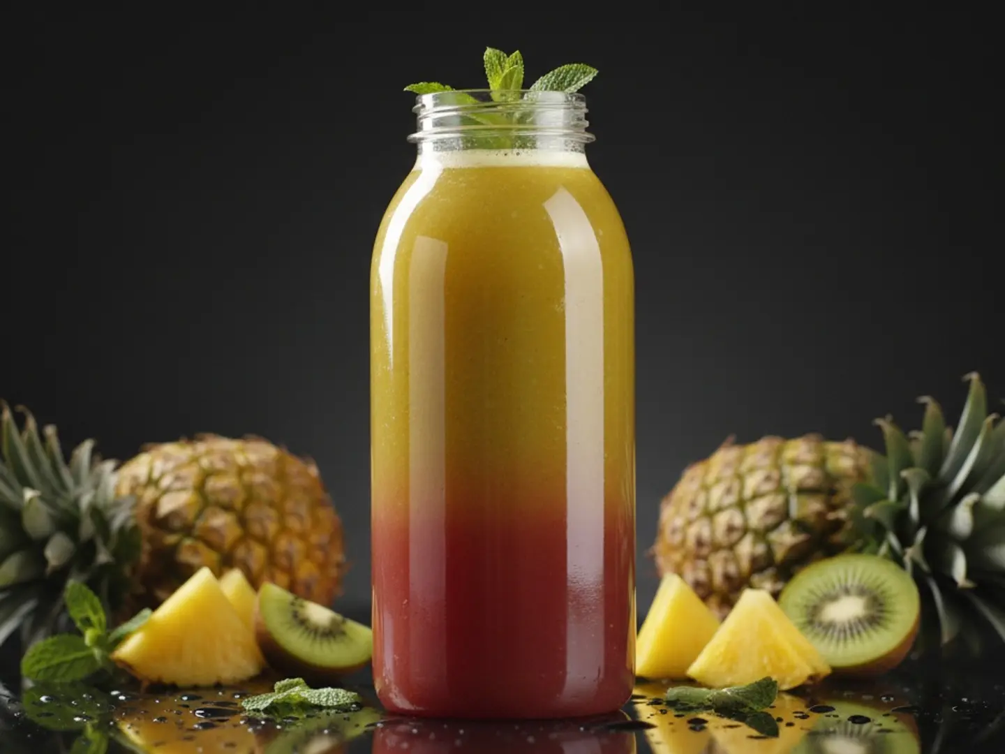 مزيج الأناناس والكيوي (1 لتر)