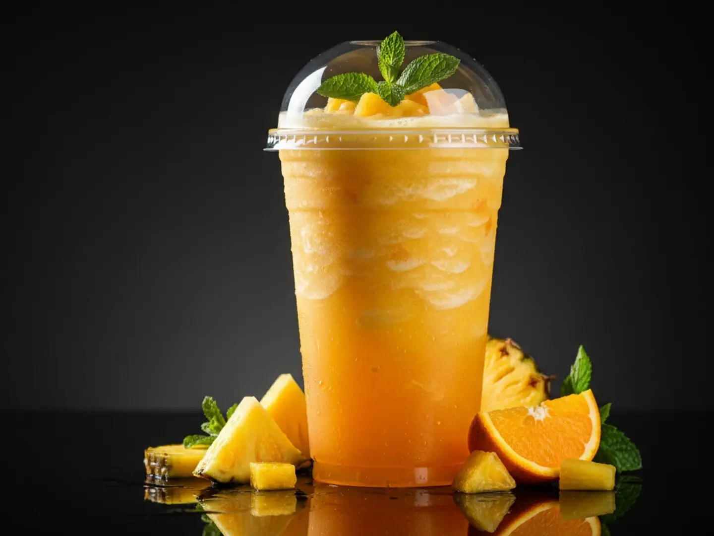 أناناس بالبرتقال (متوسط)