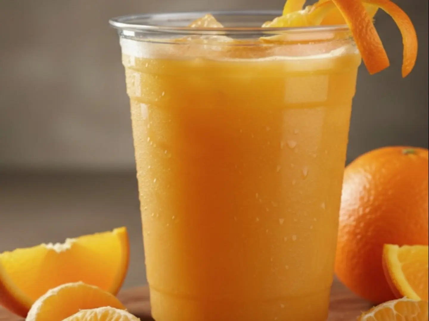 عصير برتقال طازج مضغوط (متوسط)