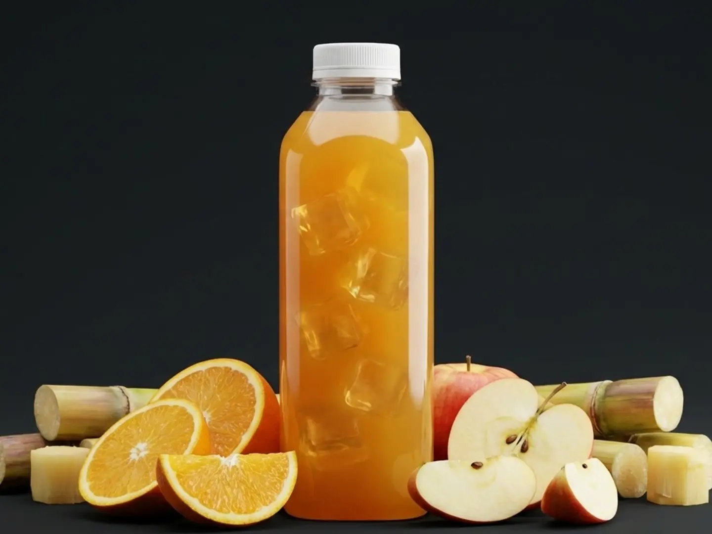 مزيج البرتقال والتفاح وقصب السكر (1 لتر)