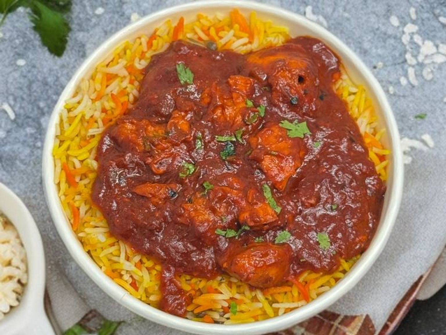 Chicken 65 With Biryani Rice