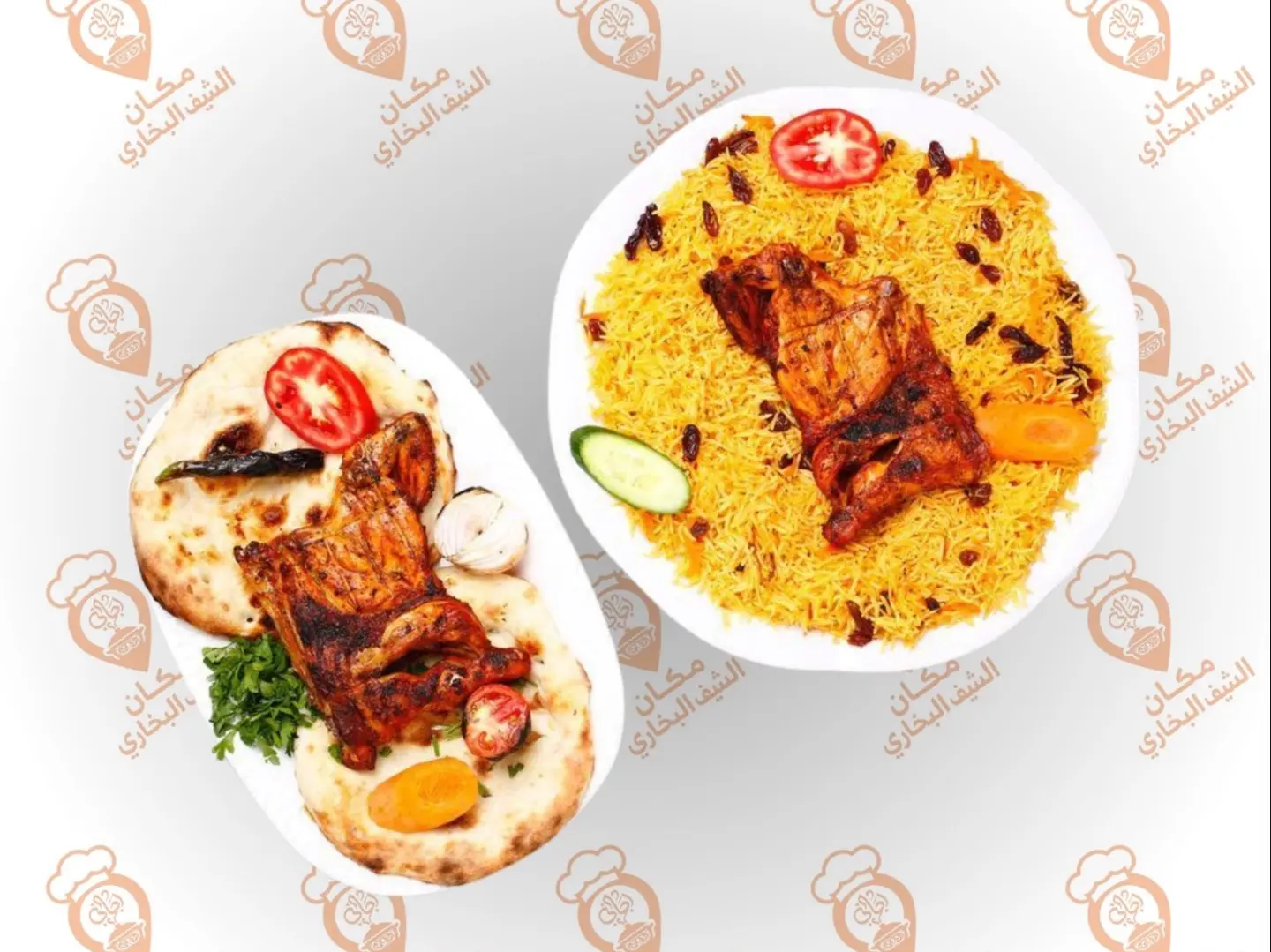 Show Half A Charcoal Chicken With Rice And Half A Plain Charcoal Chicken For Free