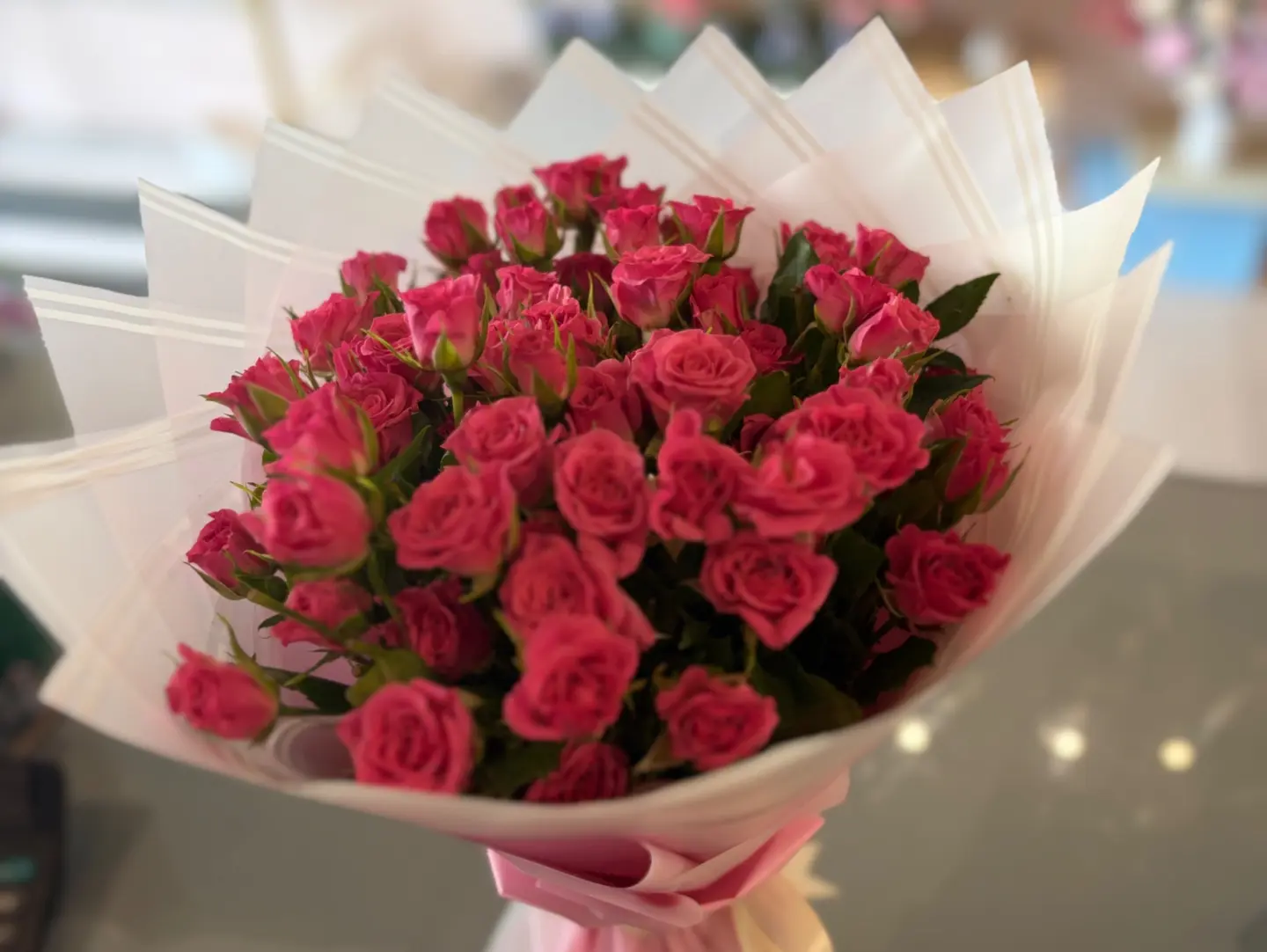 Natural Baby Rose Bouquet  012