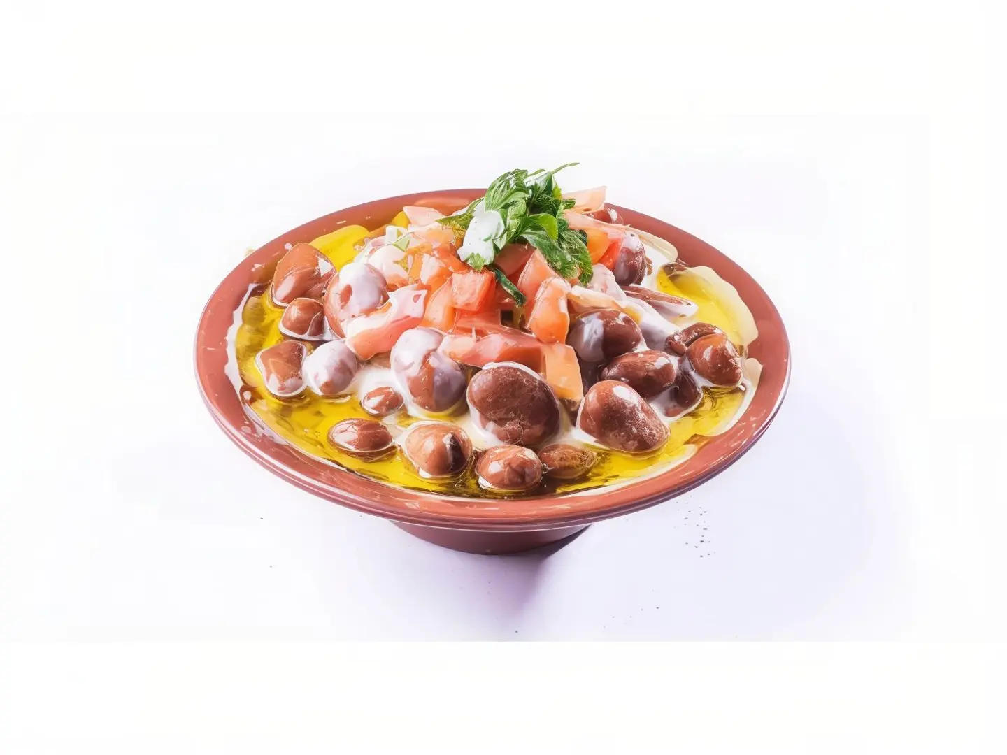 فول مع الزيت