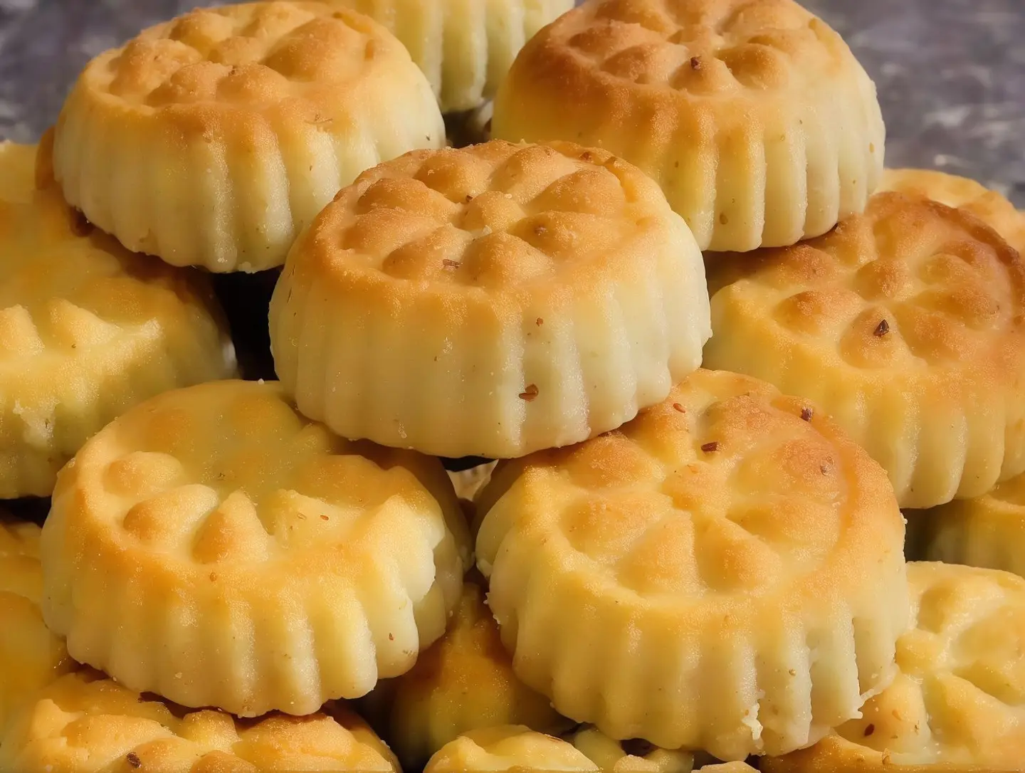 Small Semolina Maamoul Filled With Dates.