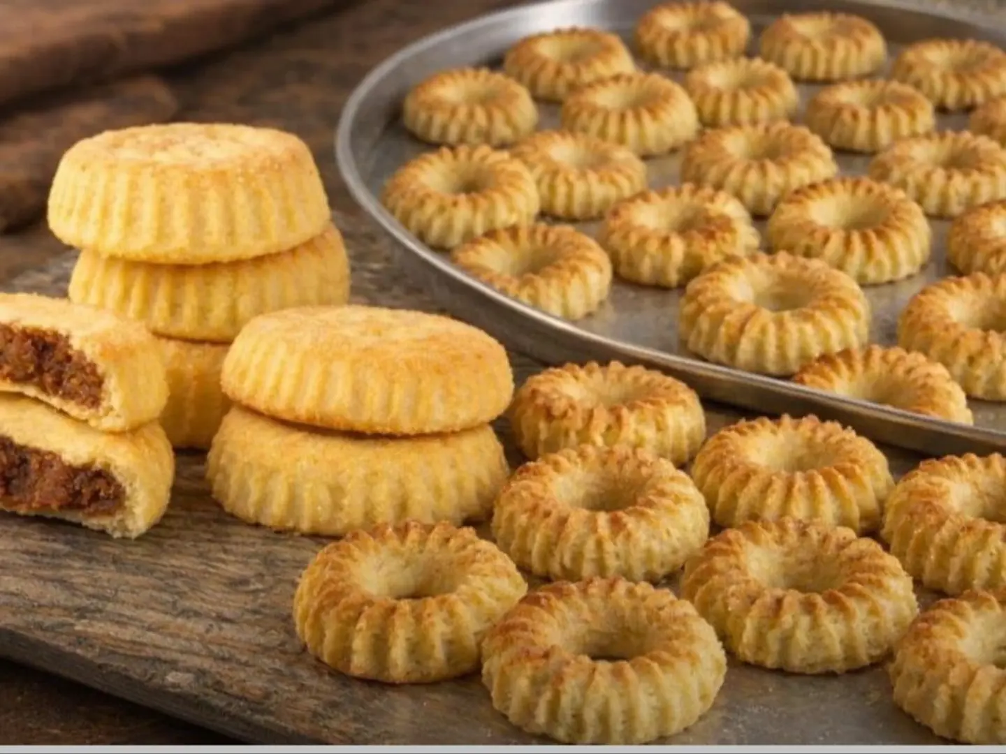 Large Semolina Maamoul With Dates