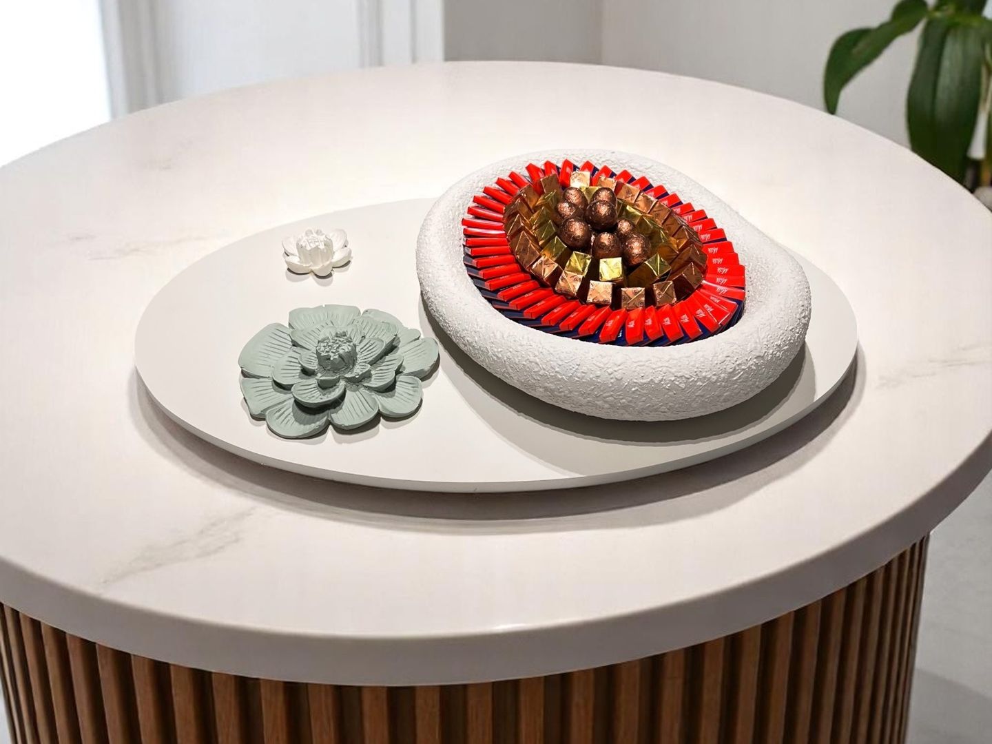Oval Design Tray