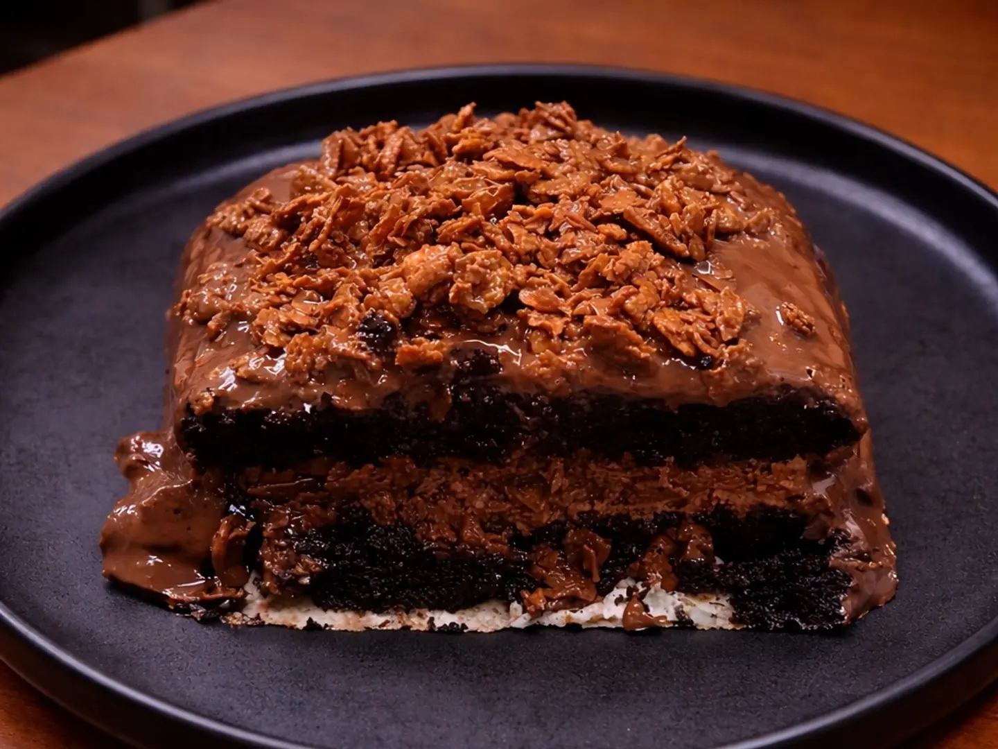 Crunchy Chocolate Cake