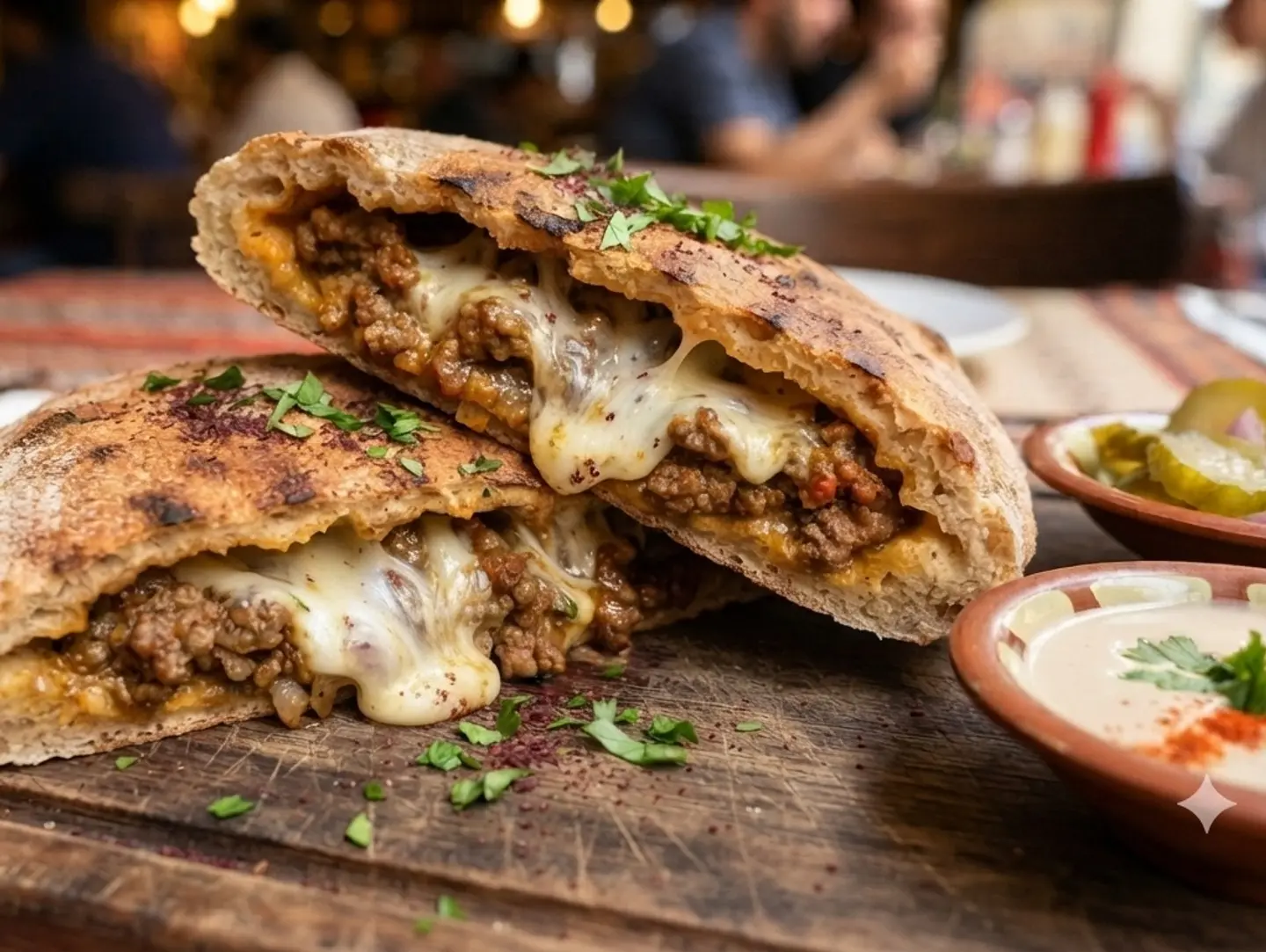 حواوشي لحم موتزريلا