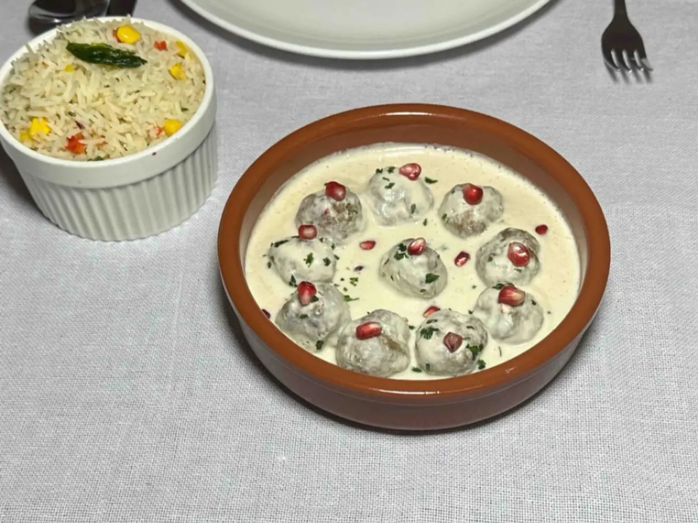 كفتة مع صوص الطحينة