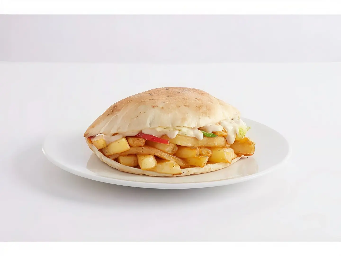 Potato With Mozzarella Cheese Sandwich