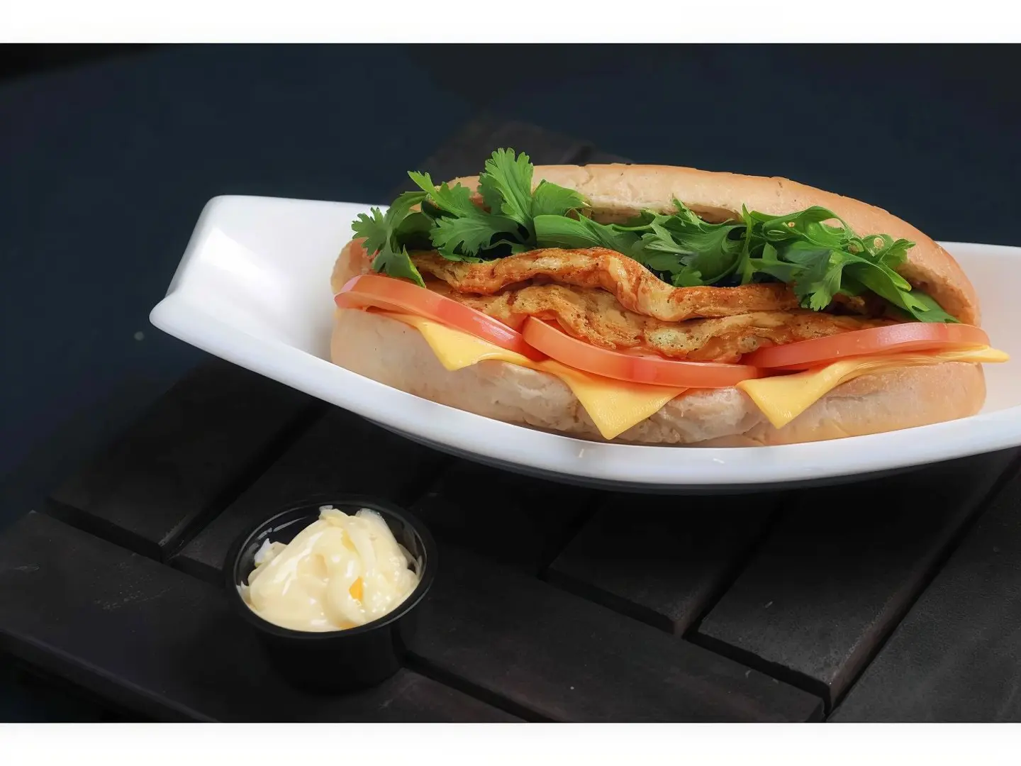 Egg Omelet Sandwich