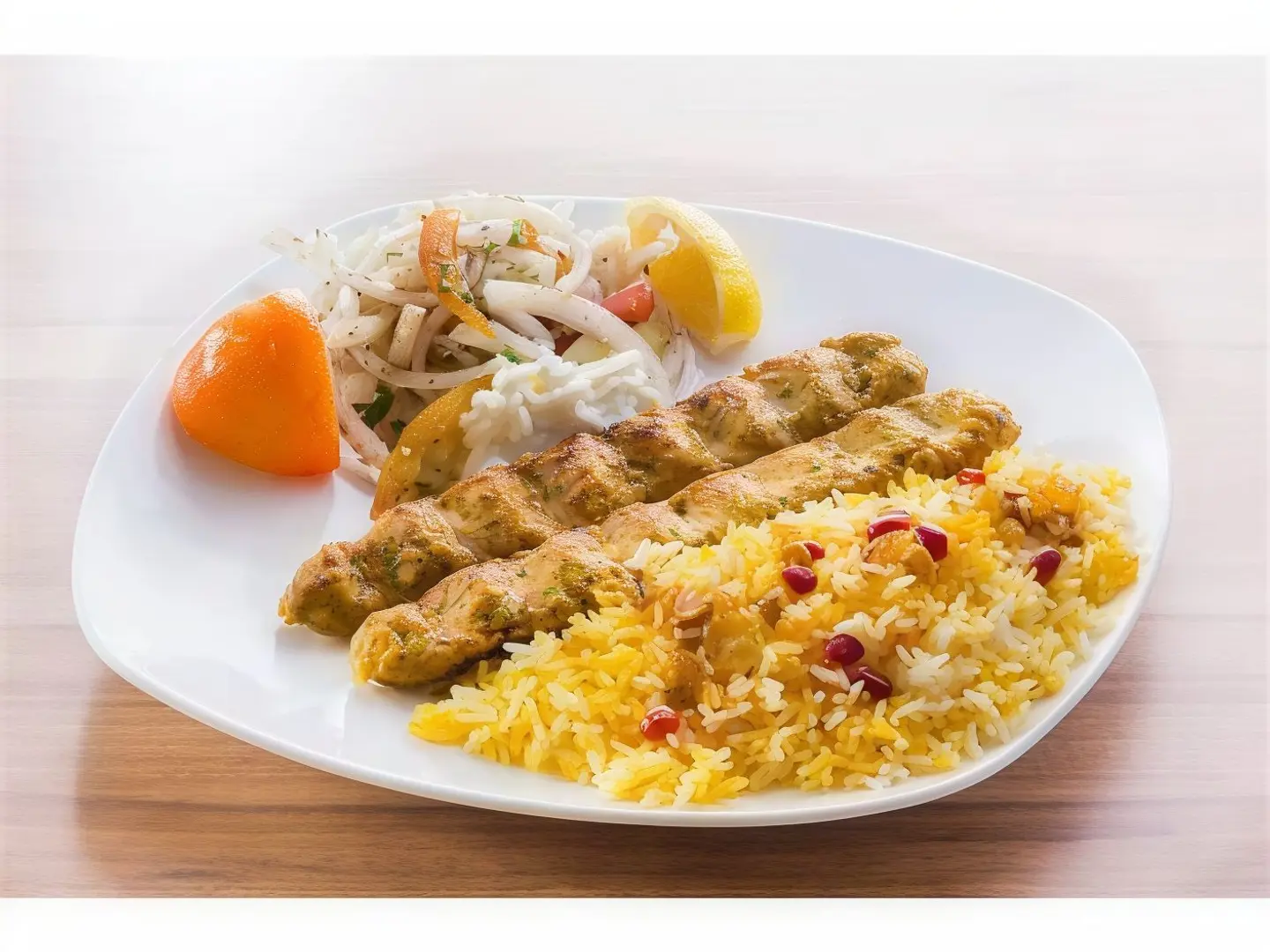 جلوي كباب دجاج مع رز