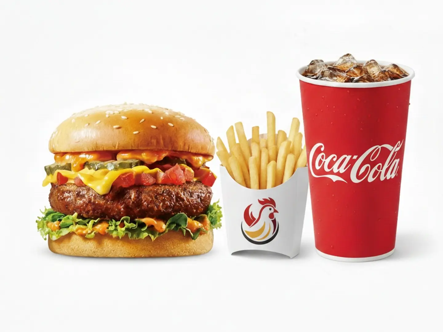 وجبة برجر لحم