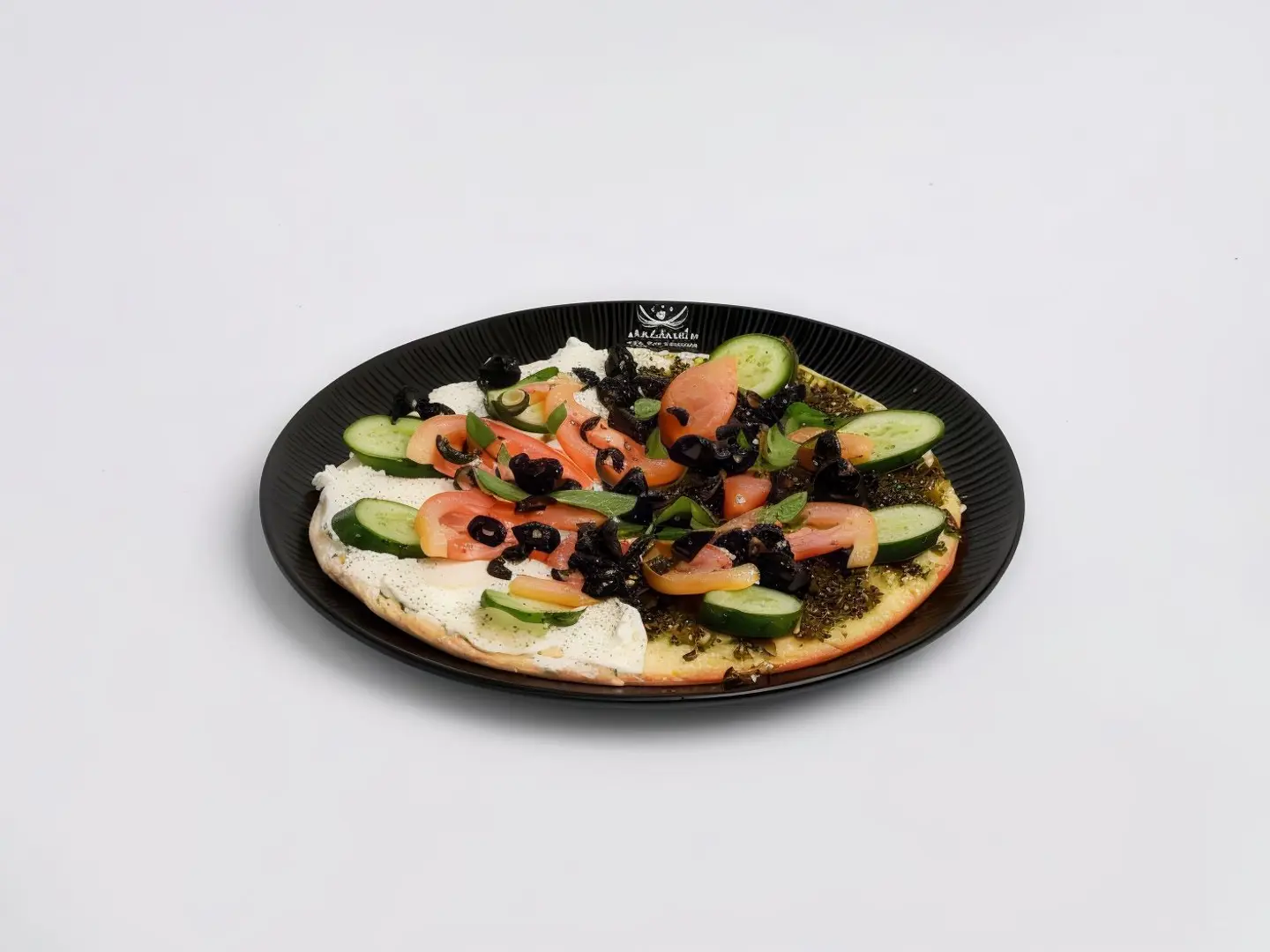 Zaatar Labneh Vegetables Mankoush