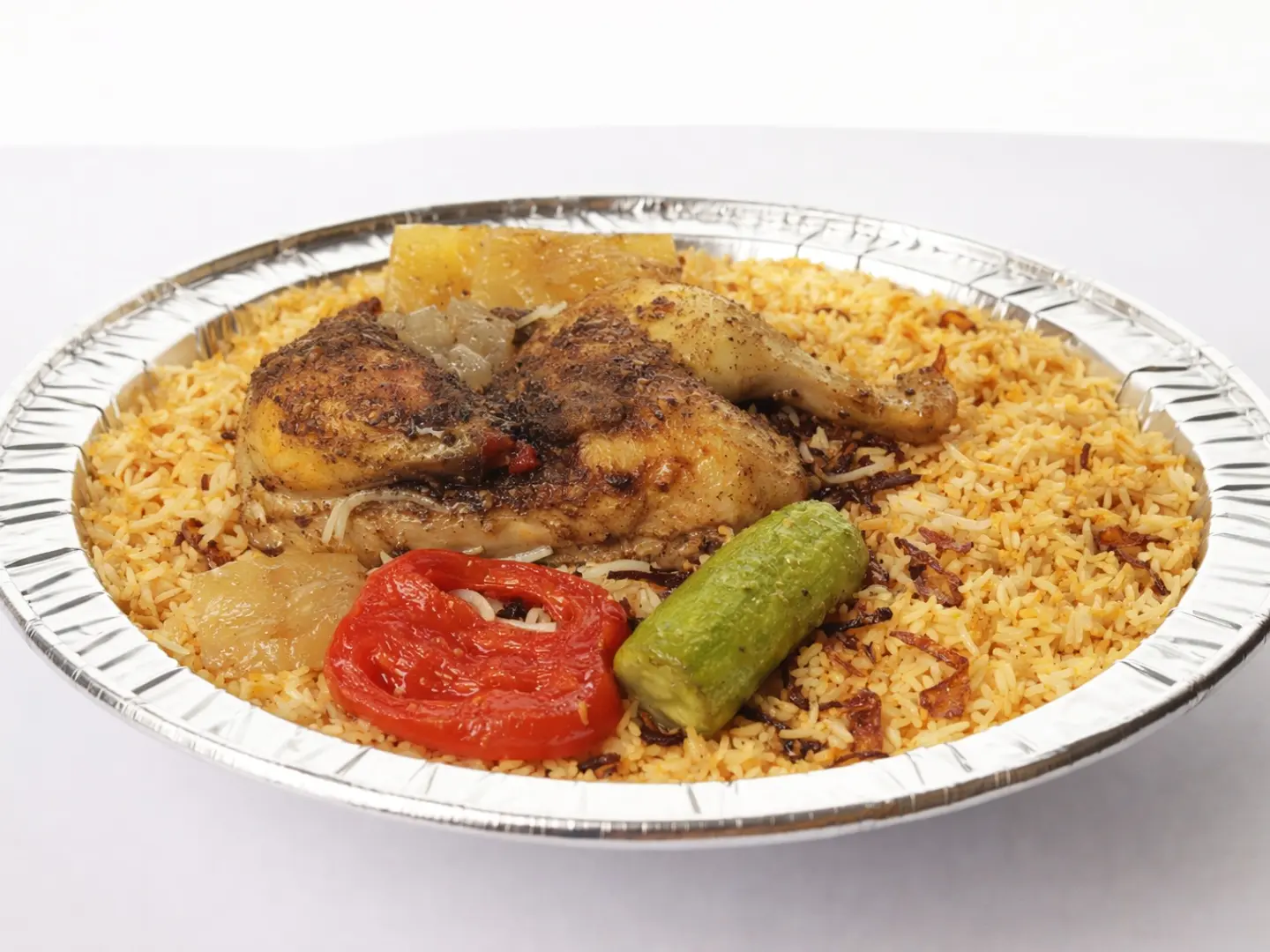 نصف دجاجة حنيذ