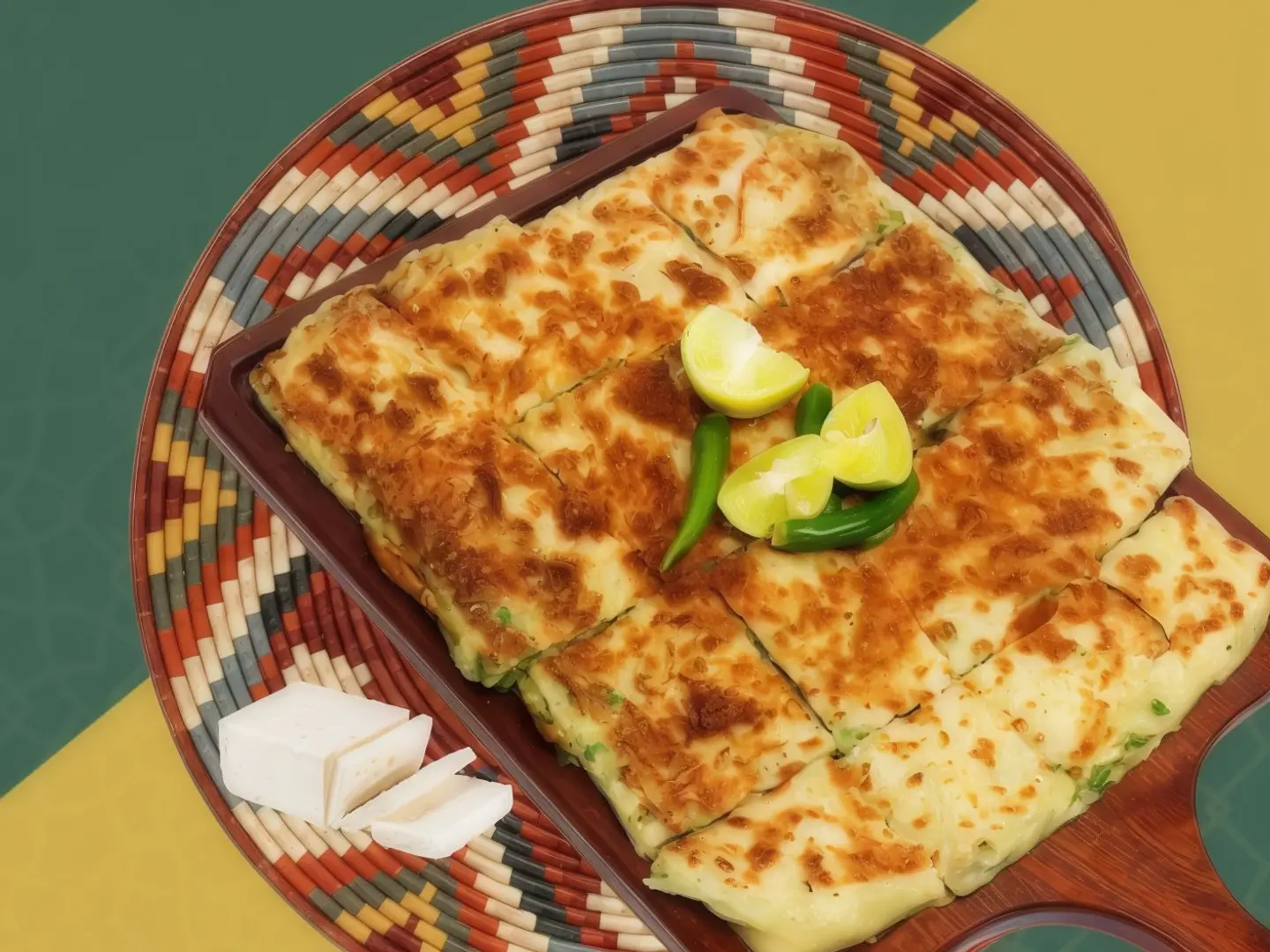 White Cheese And Vegetable Mutabbak