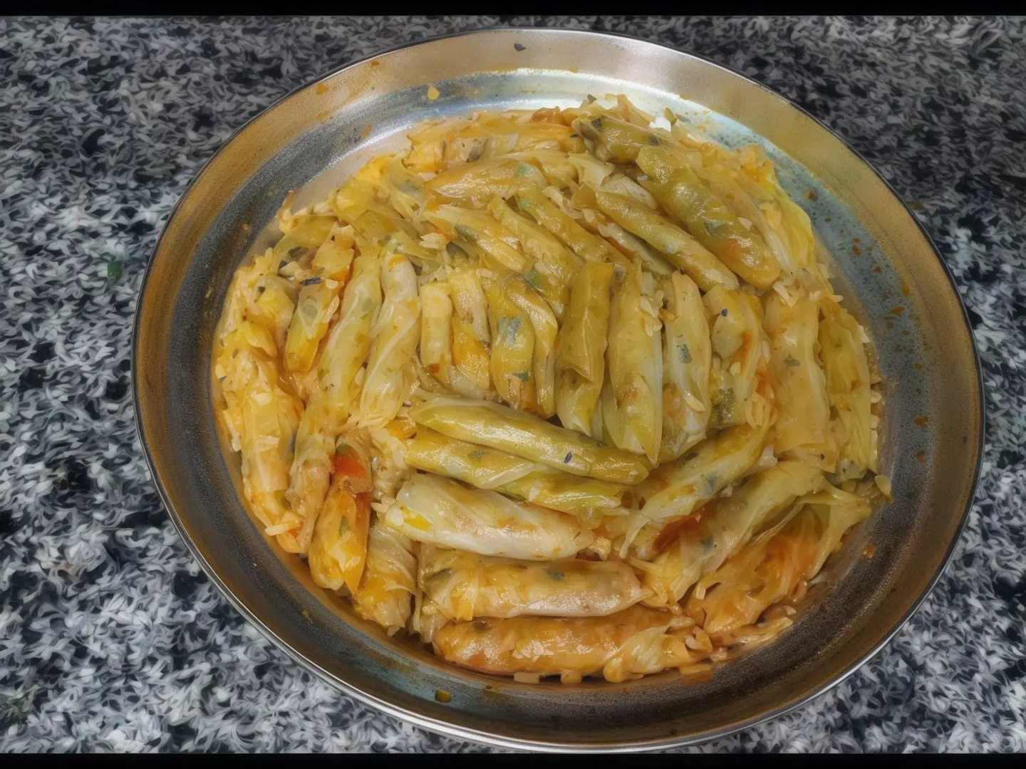 طاجن كرنب باللحمة البلدي