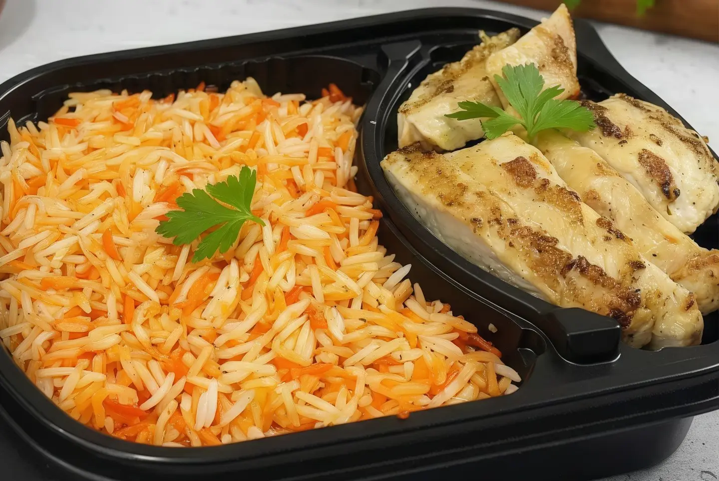 وجبة نصف فرخة مسحب