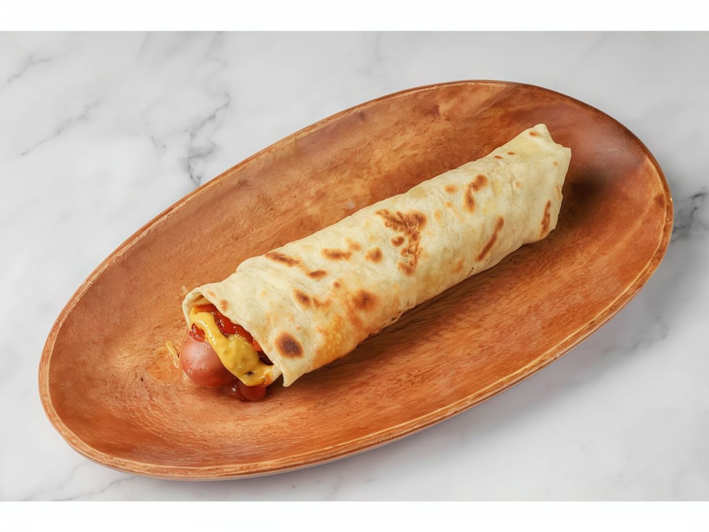 Hot Dog And Egg Chapati Paratha