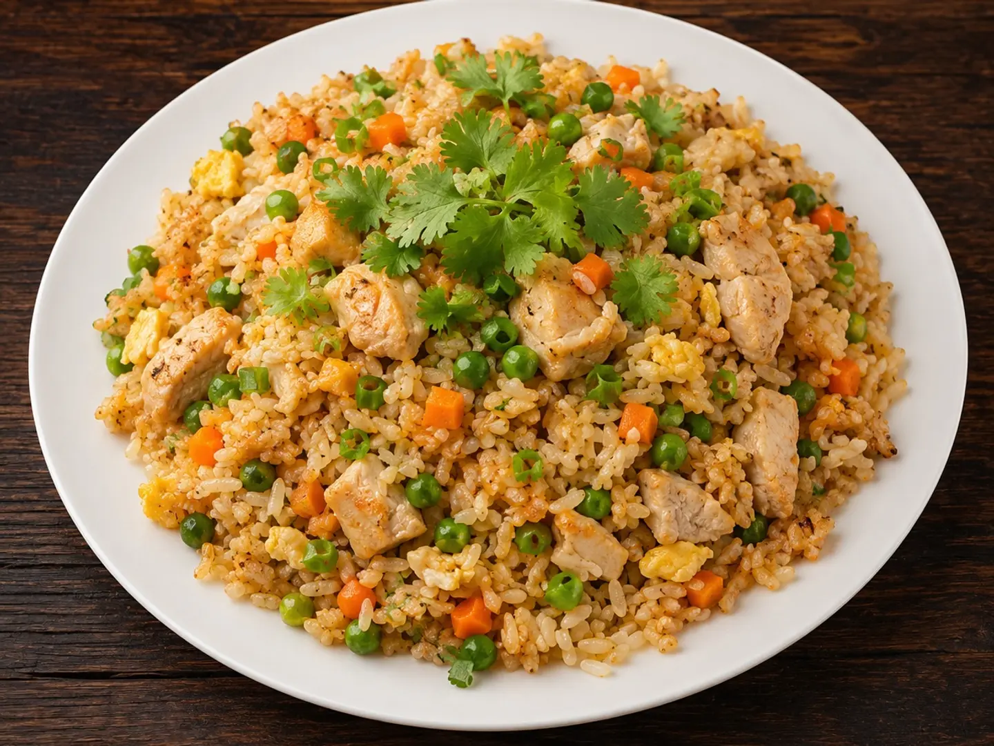 أرز مقلي بالدجاج