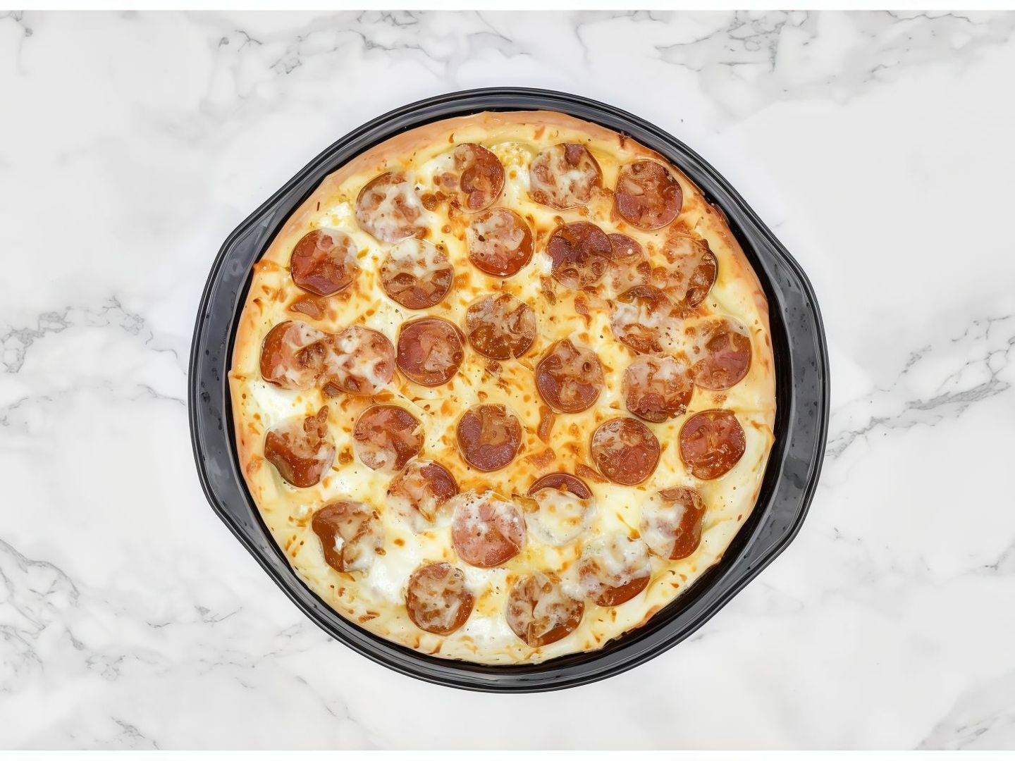 Pepperoni With Liquid Cheese