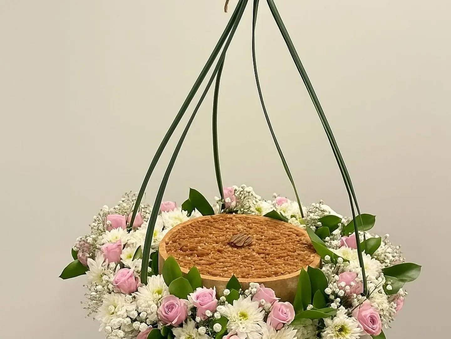Elegantly Arranged Cake