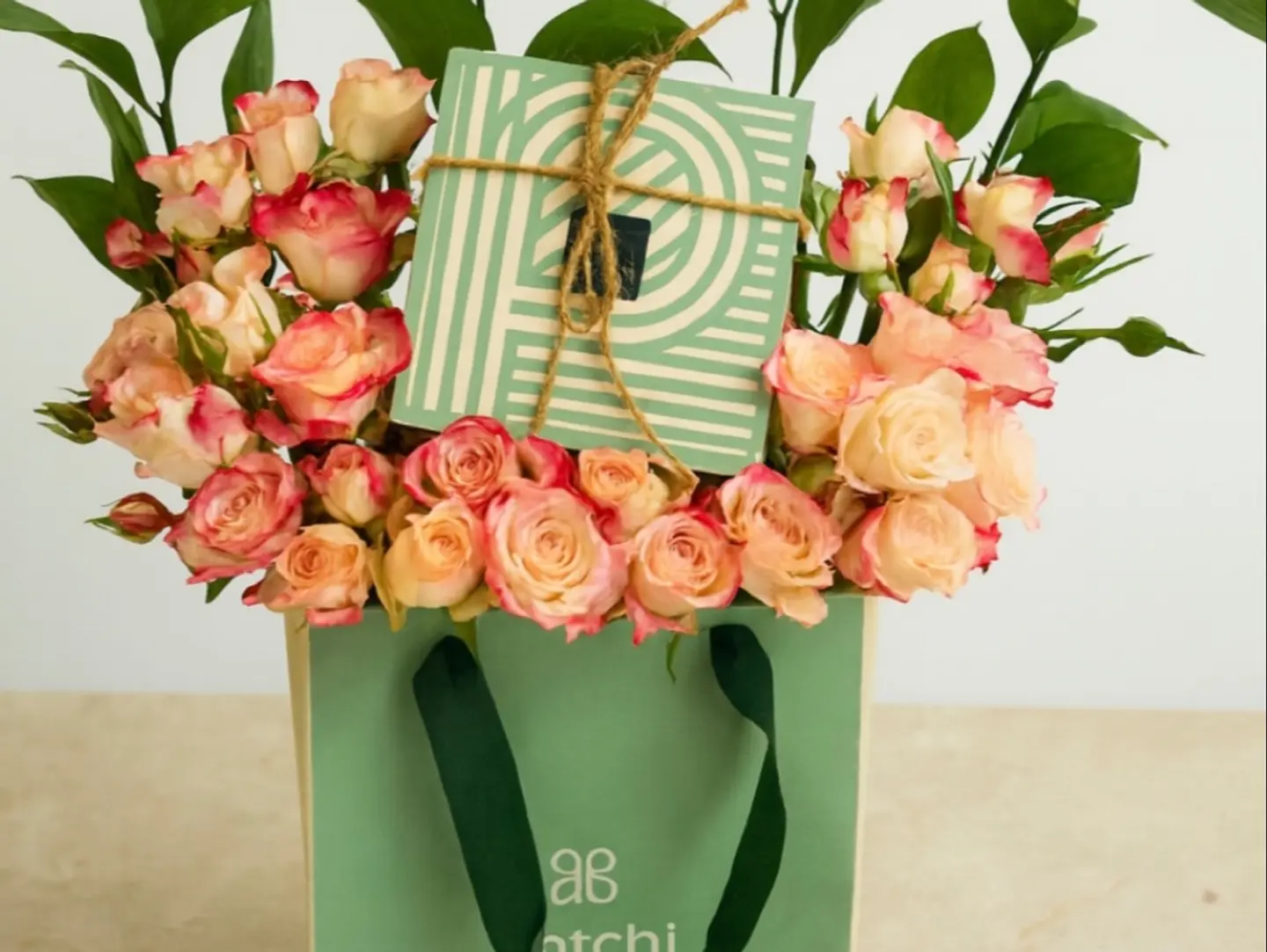 Patchi Chocolate With Luxurious Flowers Arrangement