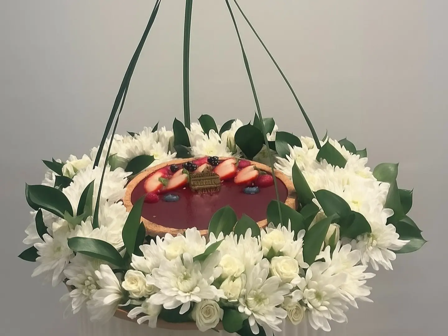 Cake With Natural Flowers