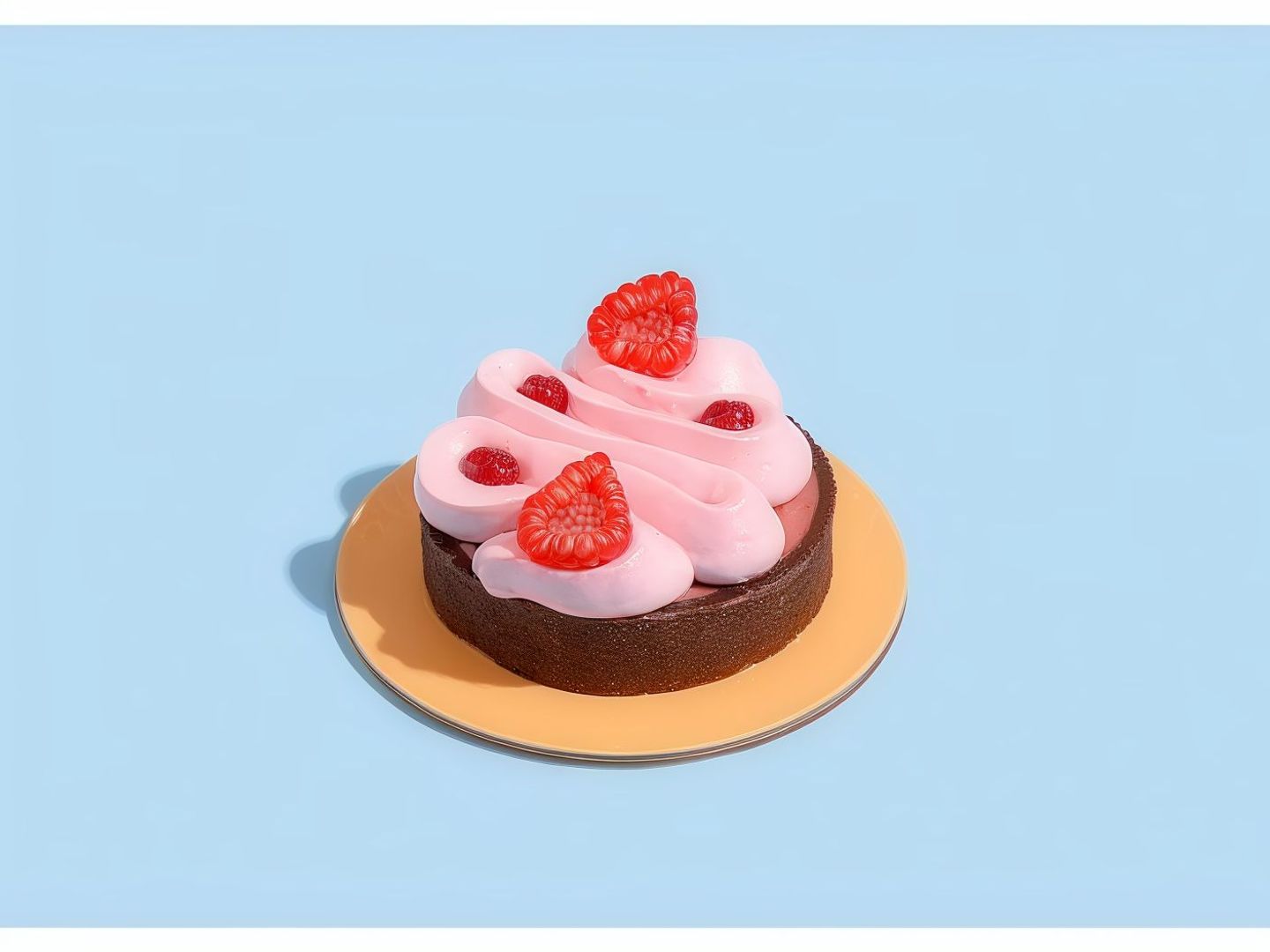 Raspberry Chocolate Tart 8 Cm
