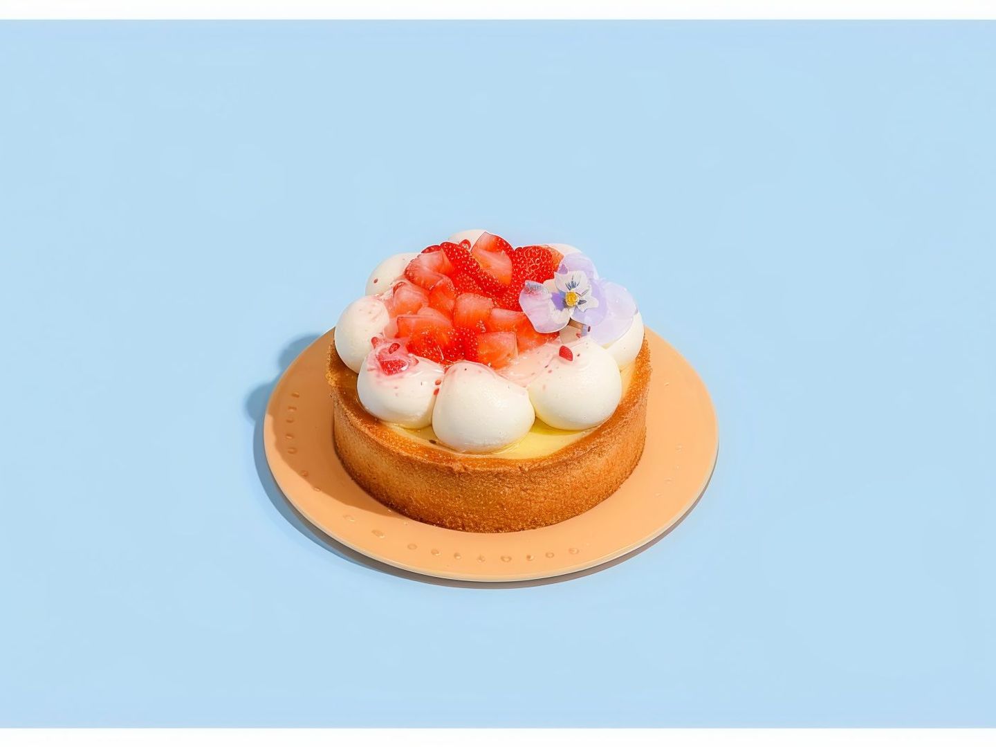 Strawberry Vanilla Tart 8 Cm