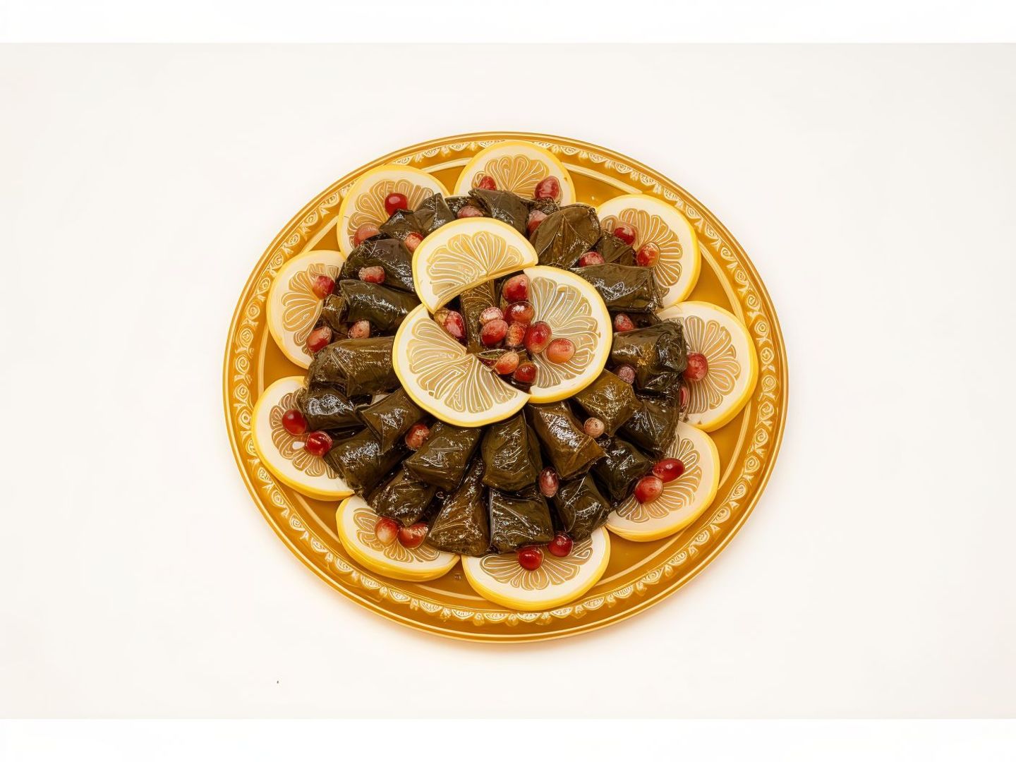 Medium Special Samdi Grape Leaves Plate