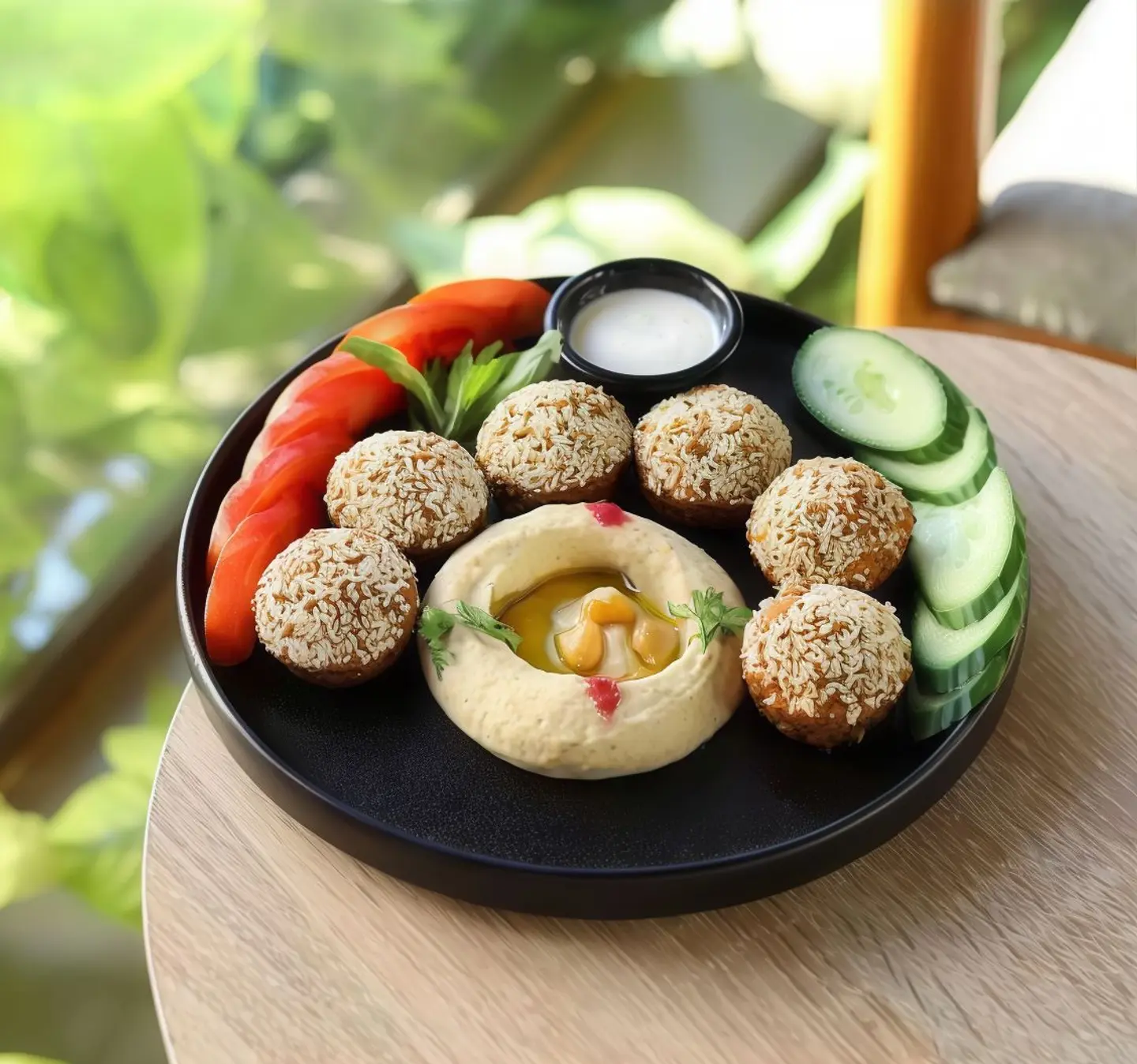 Falafel Plate With Hummus