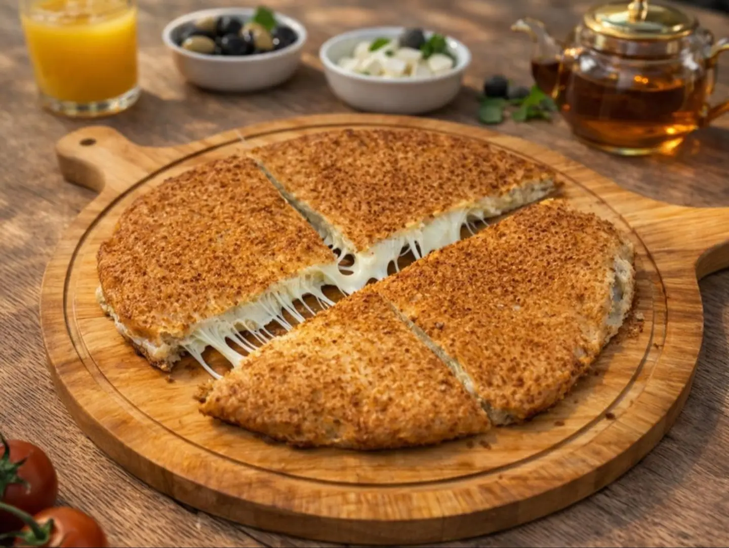 كعكة طرابلسية بجبنة القشقوان