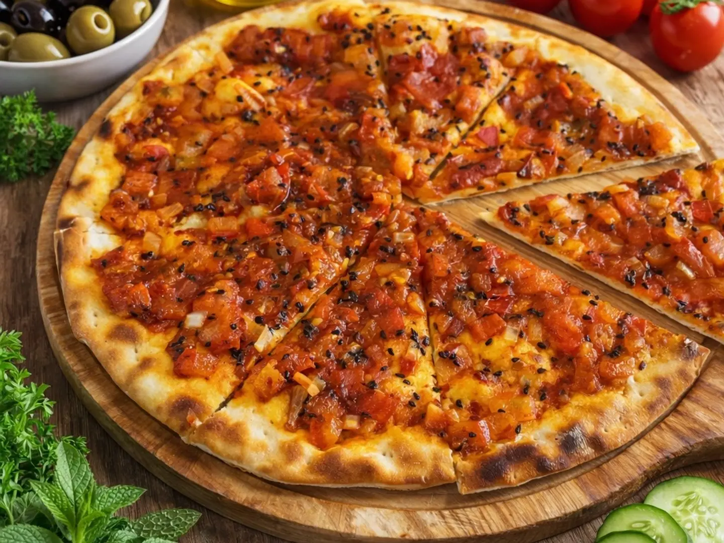 منقوشة محمرة