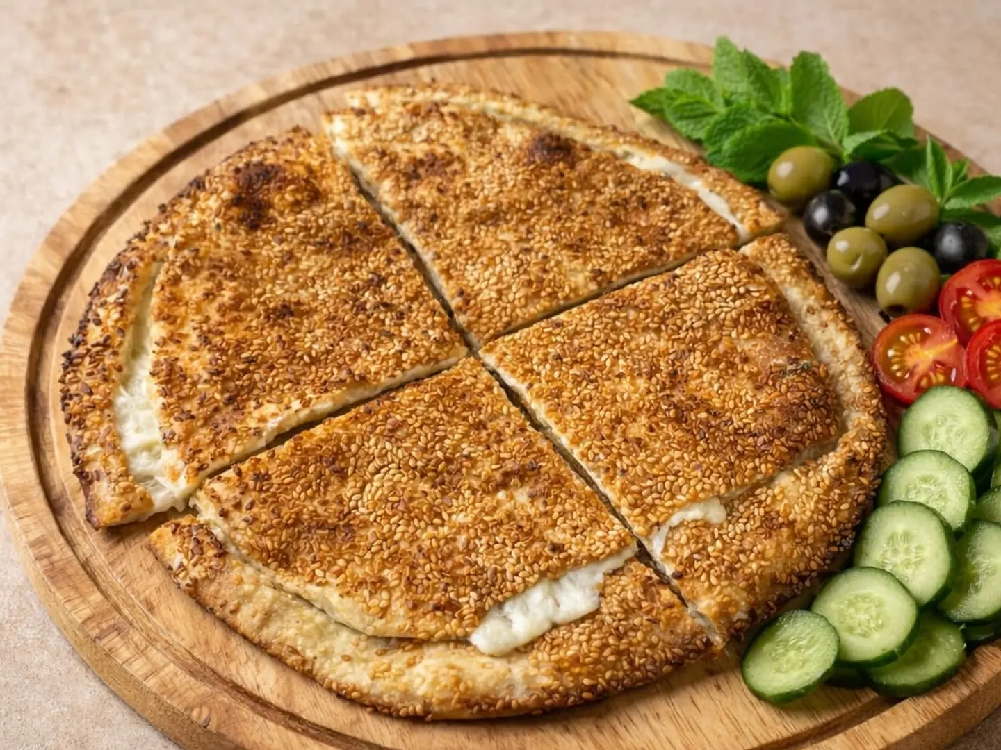 كعكة طرابلسية بجبنة القشقوان