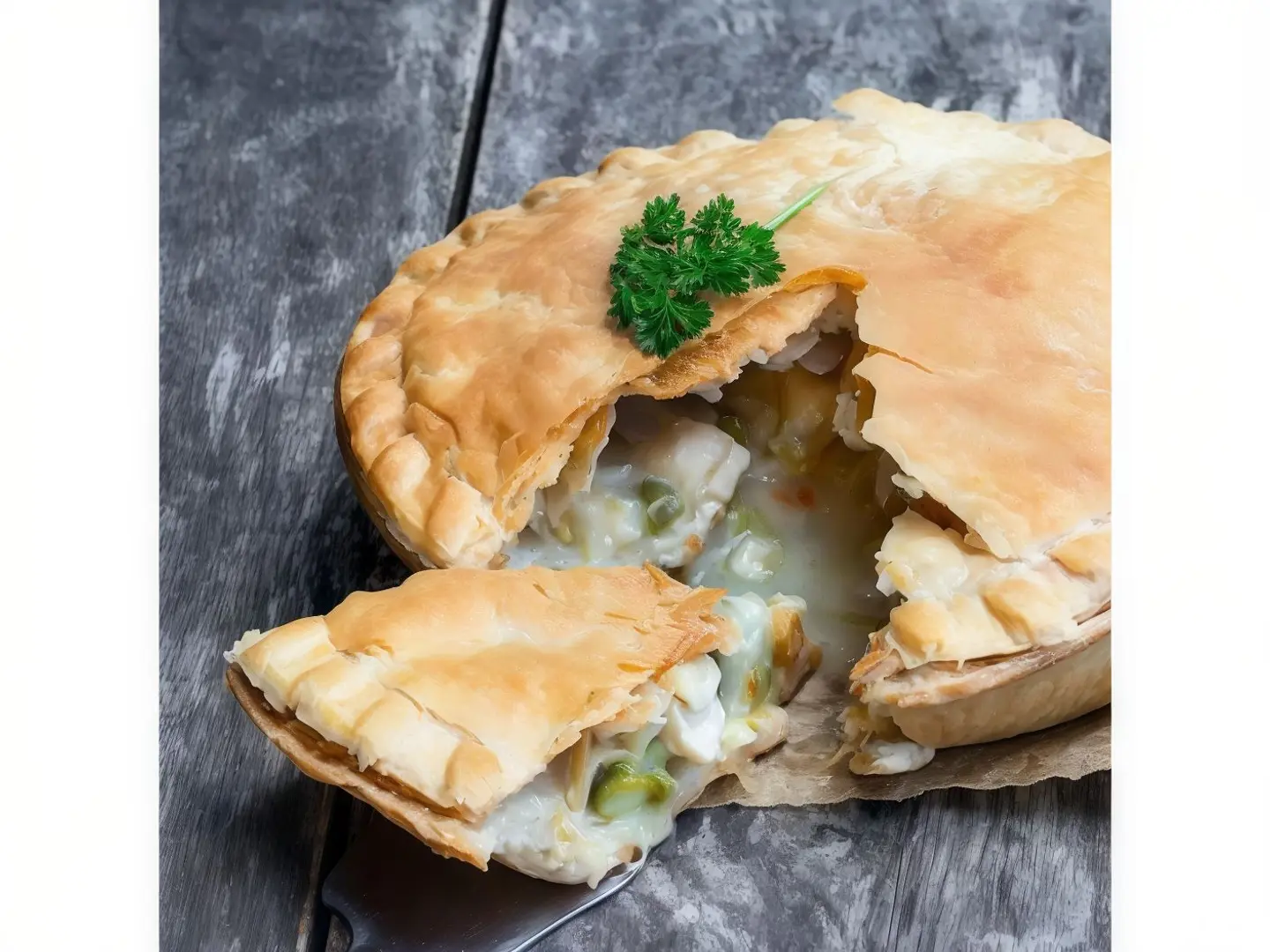 فطيرة دجاج 2 حبة