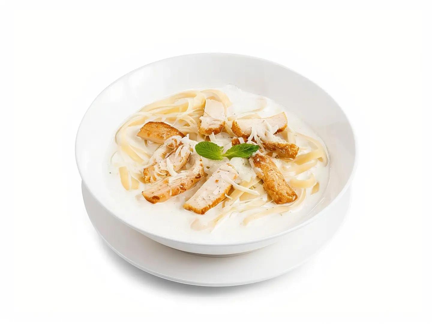 شوربة كريمة بالدجاج
