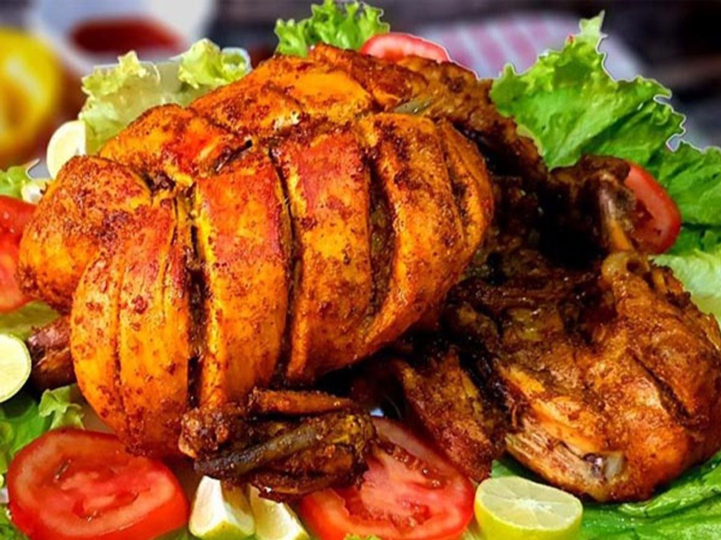 Afghani Chicken Steam Roast Full