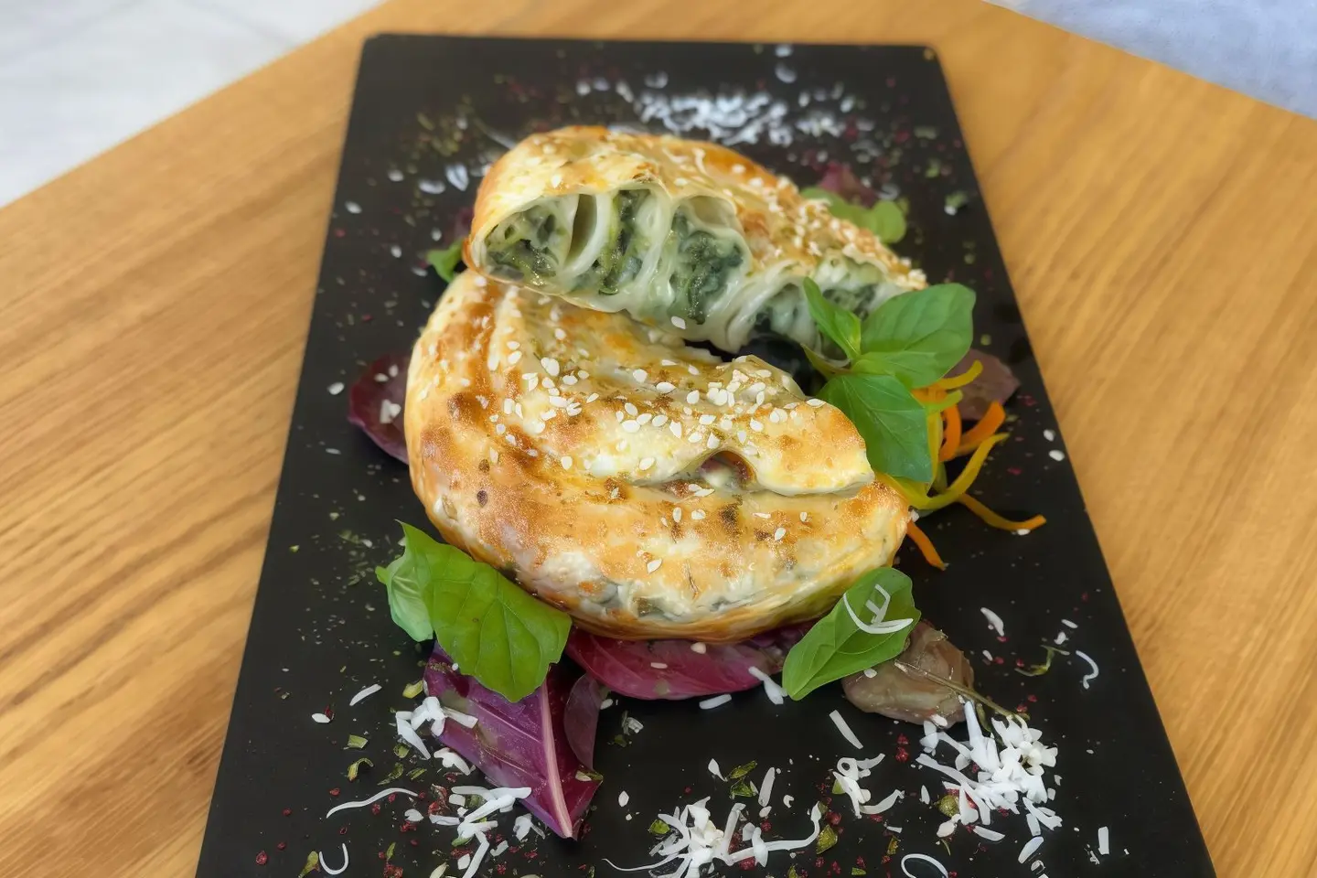 Turkish Borek With Spinach Cheese