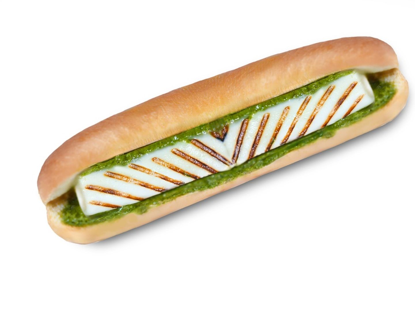 Halloumi Sandwich With Pesto
