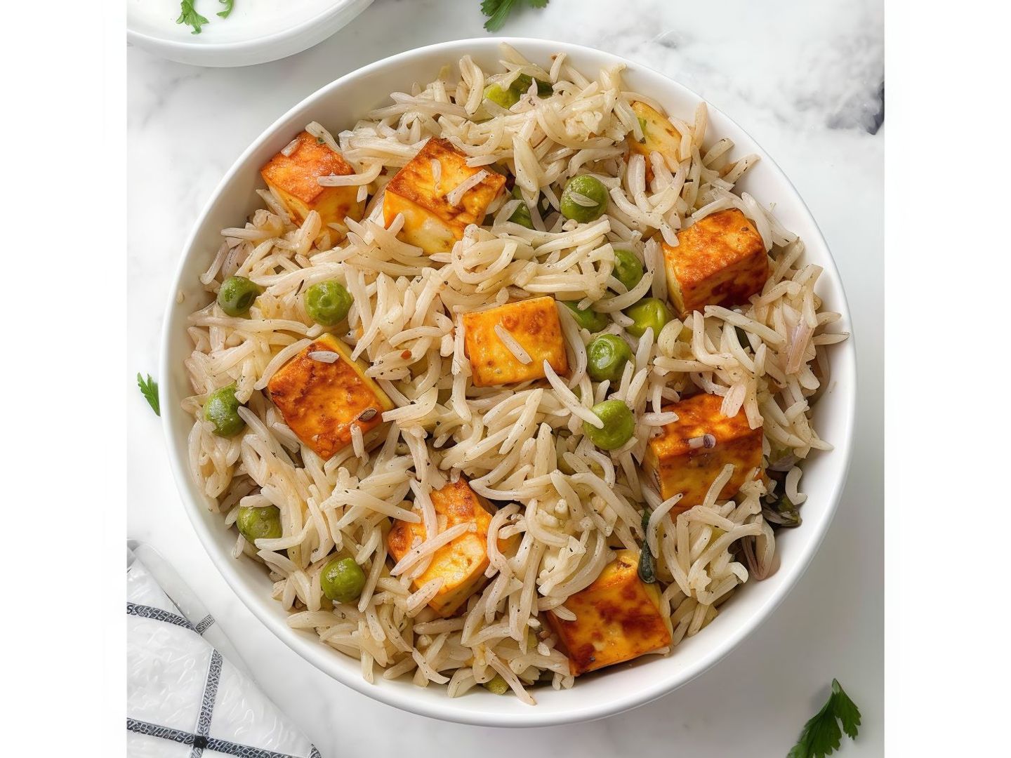 Mutter Paneer Pulao