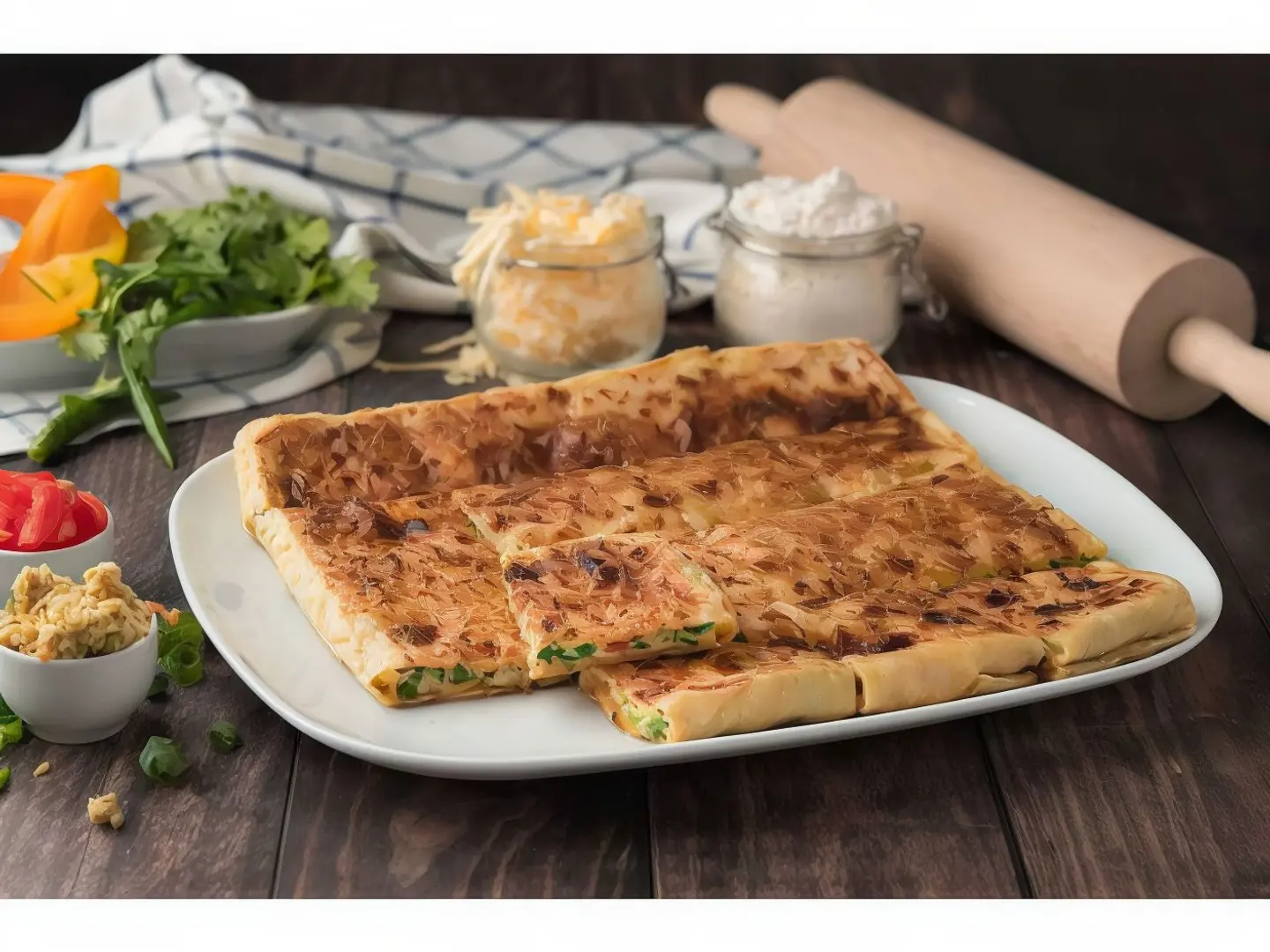 مطبق تونه جبنة بيضاء