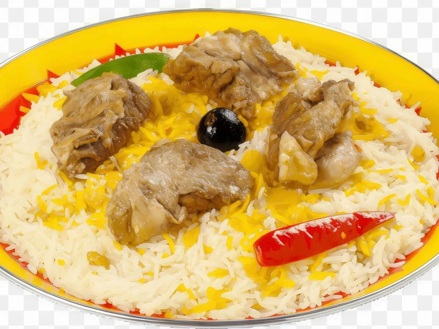 Kabsa Hashi With White Pishawer Rice For One Person