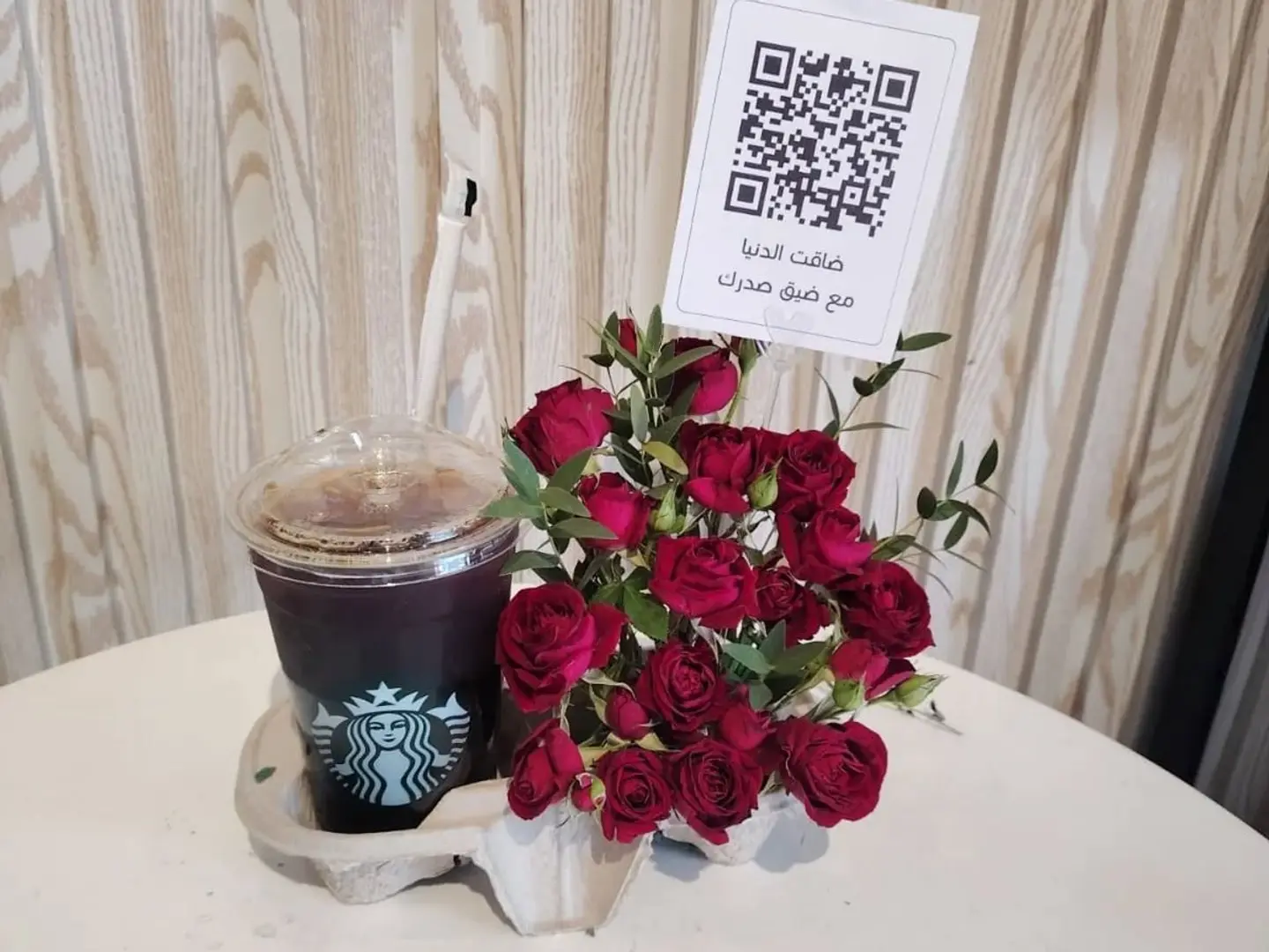 Flower Arrangement With Starbucks Coffee 7