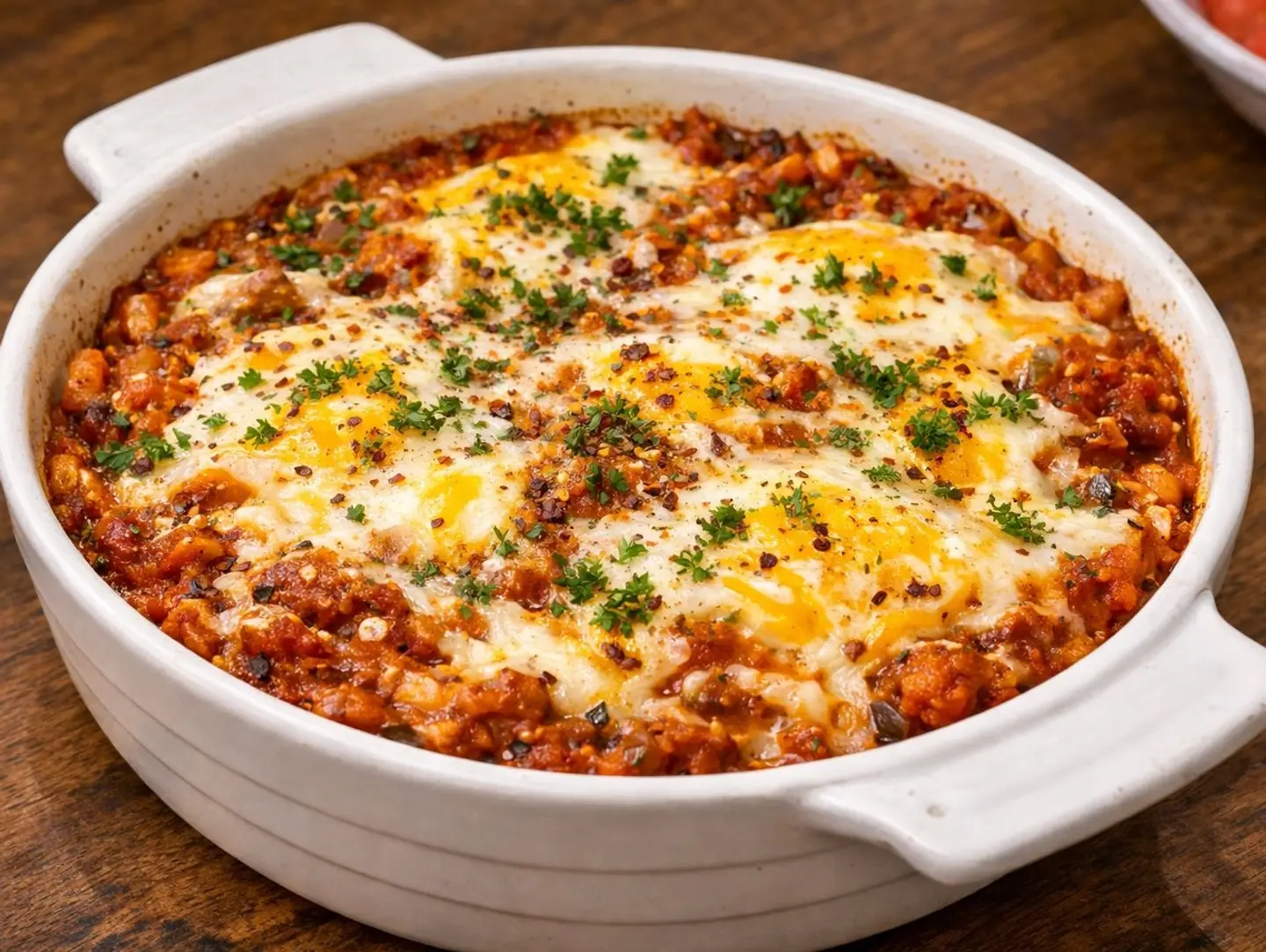 Masala Shakshuka With Cheese