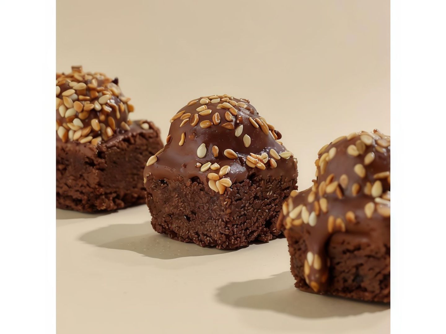 Sesame Brownie Bites